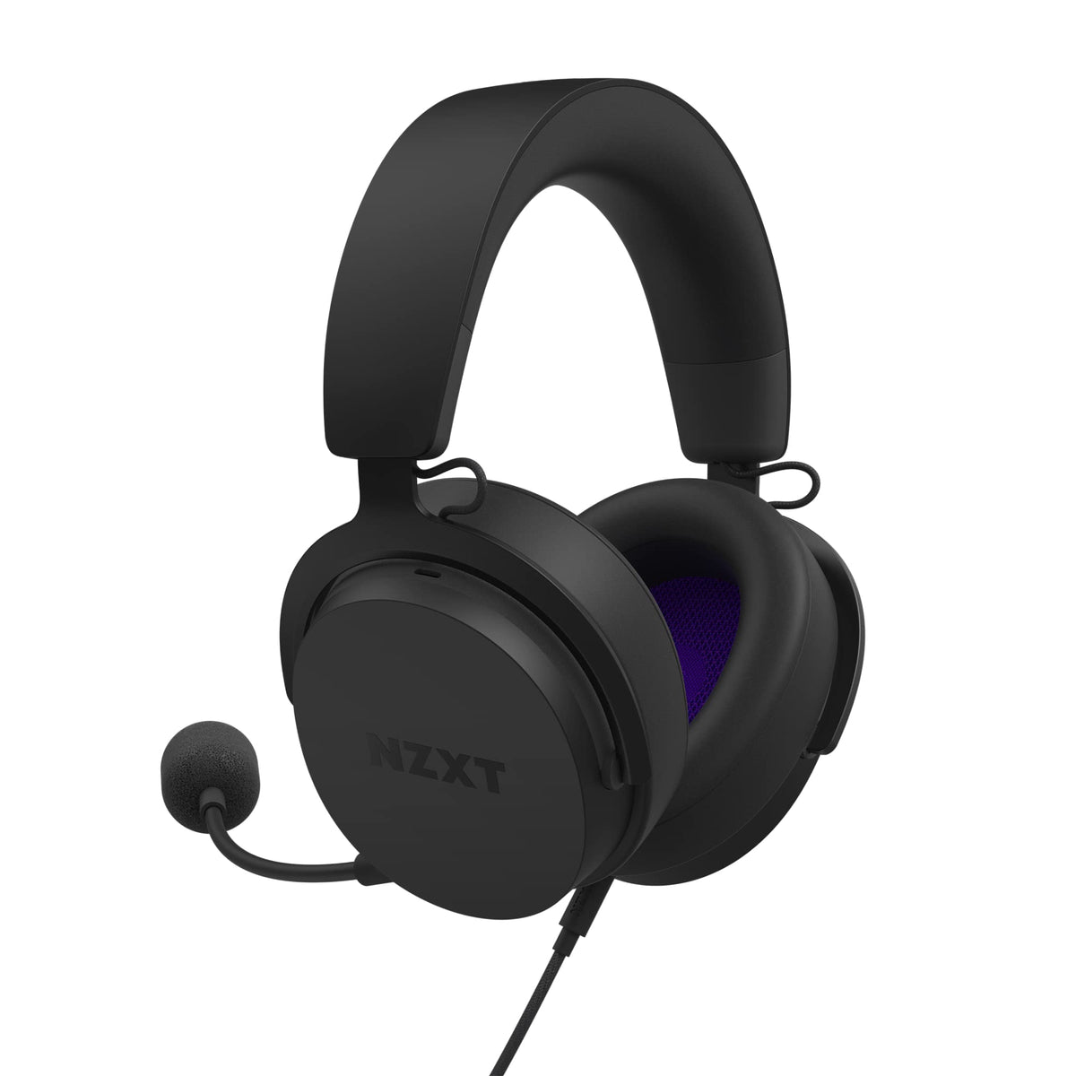 Nzxt Relay Wired Pc Gaming Headset   Ap Wcb40 B2   Hi Res Audio Certified   Dts Headphone:X   7.1 Surround Sound   Lightweight & Comfortable Design   Detachable Microphone   Black