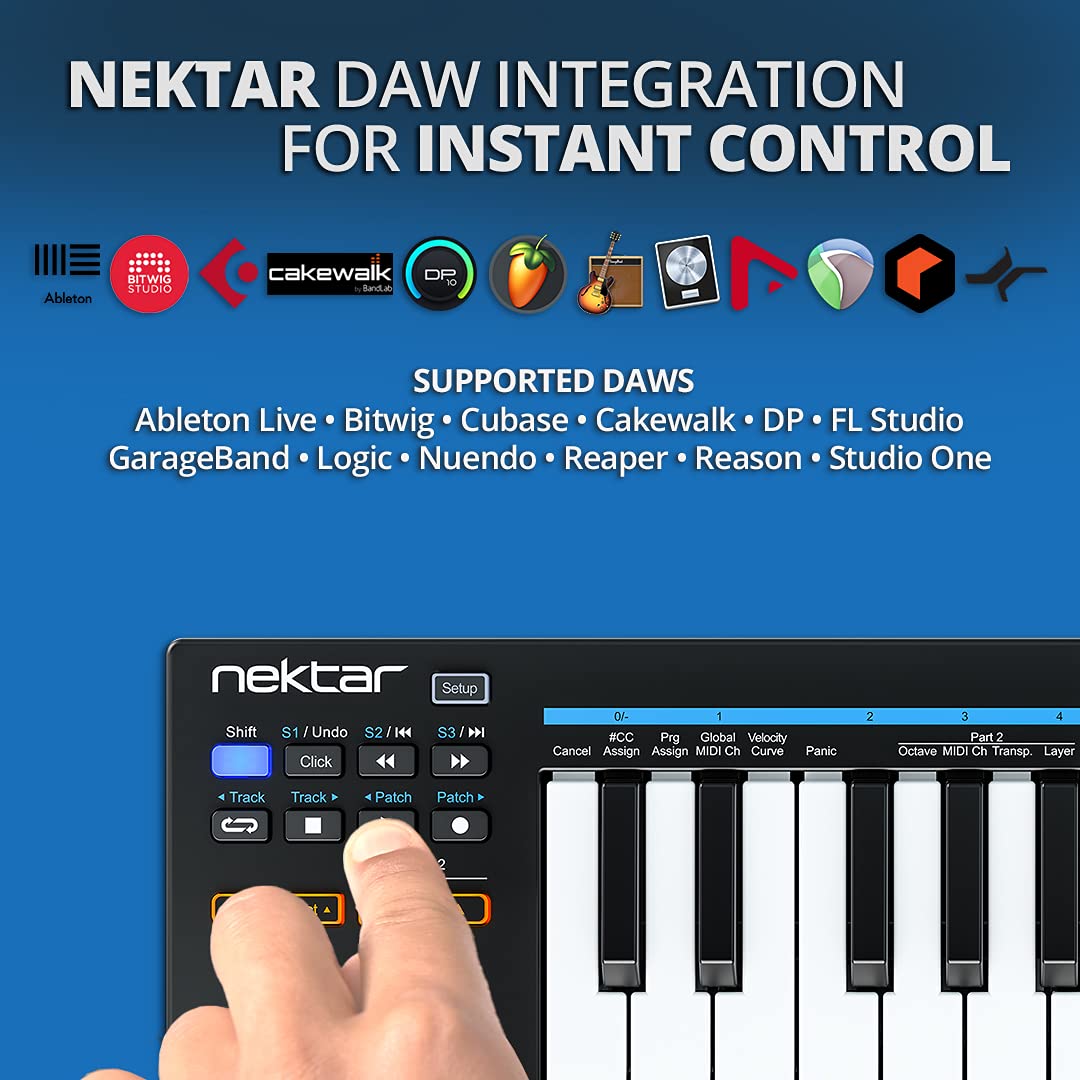 Nektar Impact Gx Mini Usb Midi Controller, 25 Key