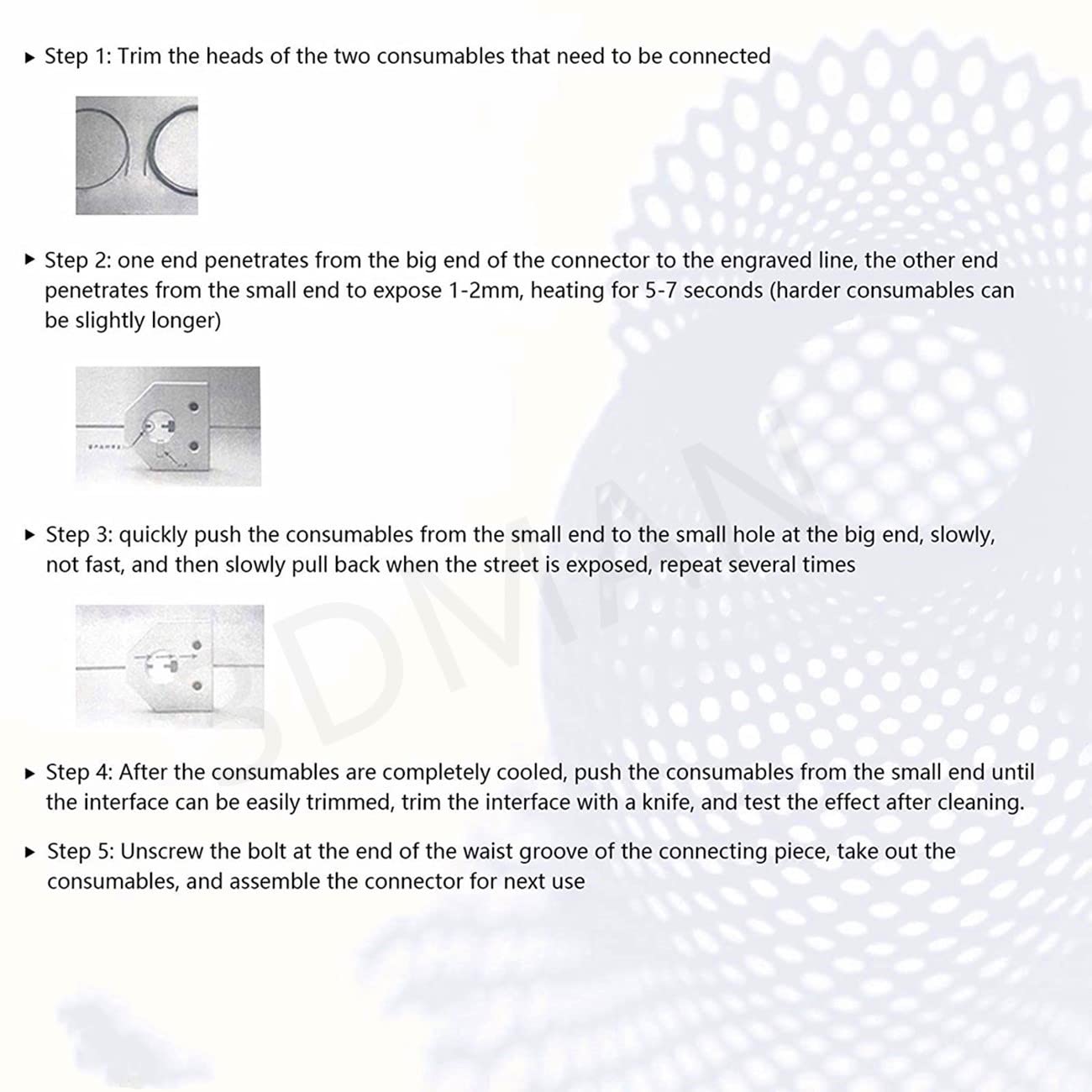 3Dman Filament Welder Connector, Broken Filament Connector Sensor For 1.75Mm Filament 3D Printers, Red