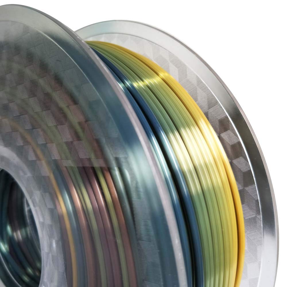 2.85Mm Silk Rainbow Pla Filament Multicolor Pla 3D Printer Filamentt 1Kg Multi Color 3D Printing Material Gradually Canging Colo
