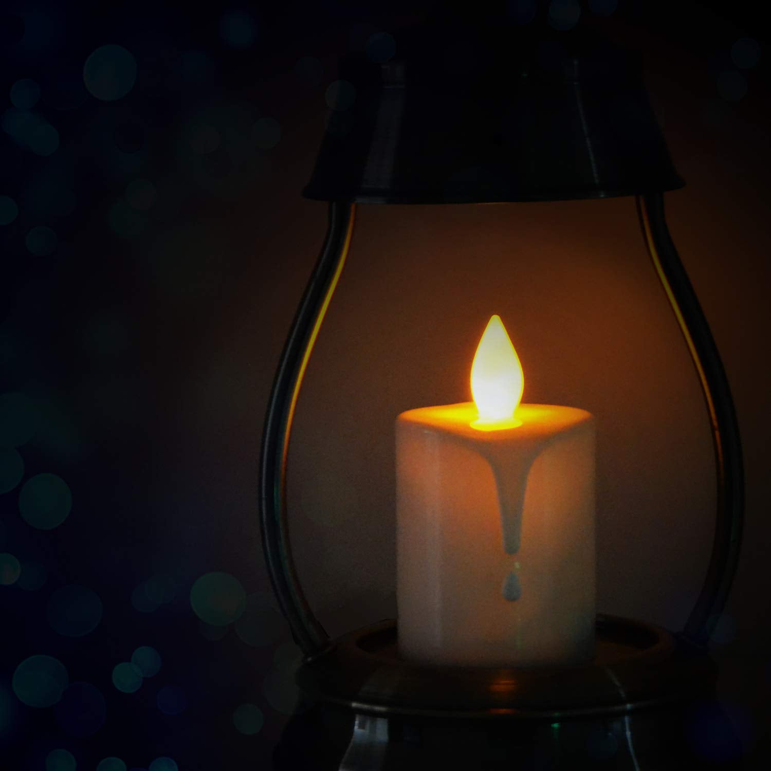 Telosma 2 Pcs Solar Powered Led Candle Light Flameless Rechargeable Waterproof Candle For Window Outdoor Yard Lamp Garden Campin