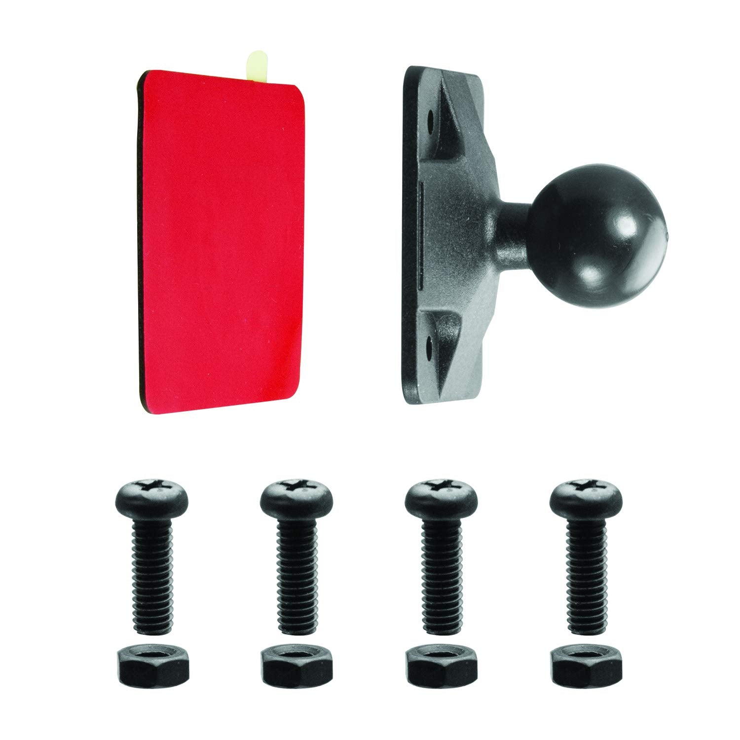 Ibolt 25Mm / 1 Inch Composite Amps Adapter Plate For Industry Standard Dual Ball Socket Mounting Arms,25Mm Composite,Ibpb-33880