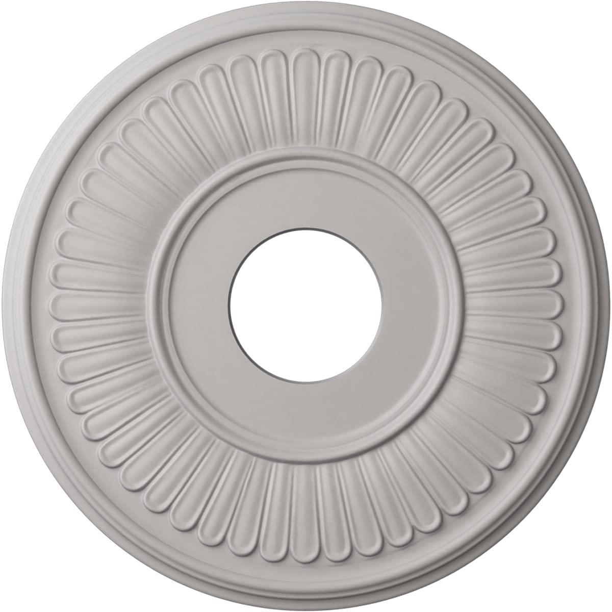 15 3/4OD x 3 7/8ID x 3/4P Berkshire Ceiling Medallion (Fits Canopies up to 7), Hand-Painted Ultra Pure White