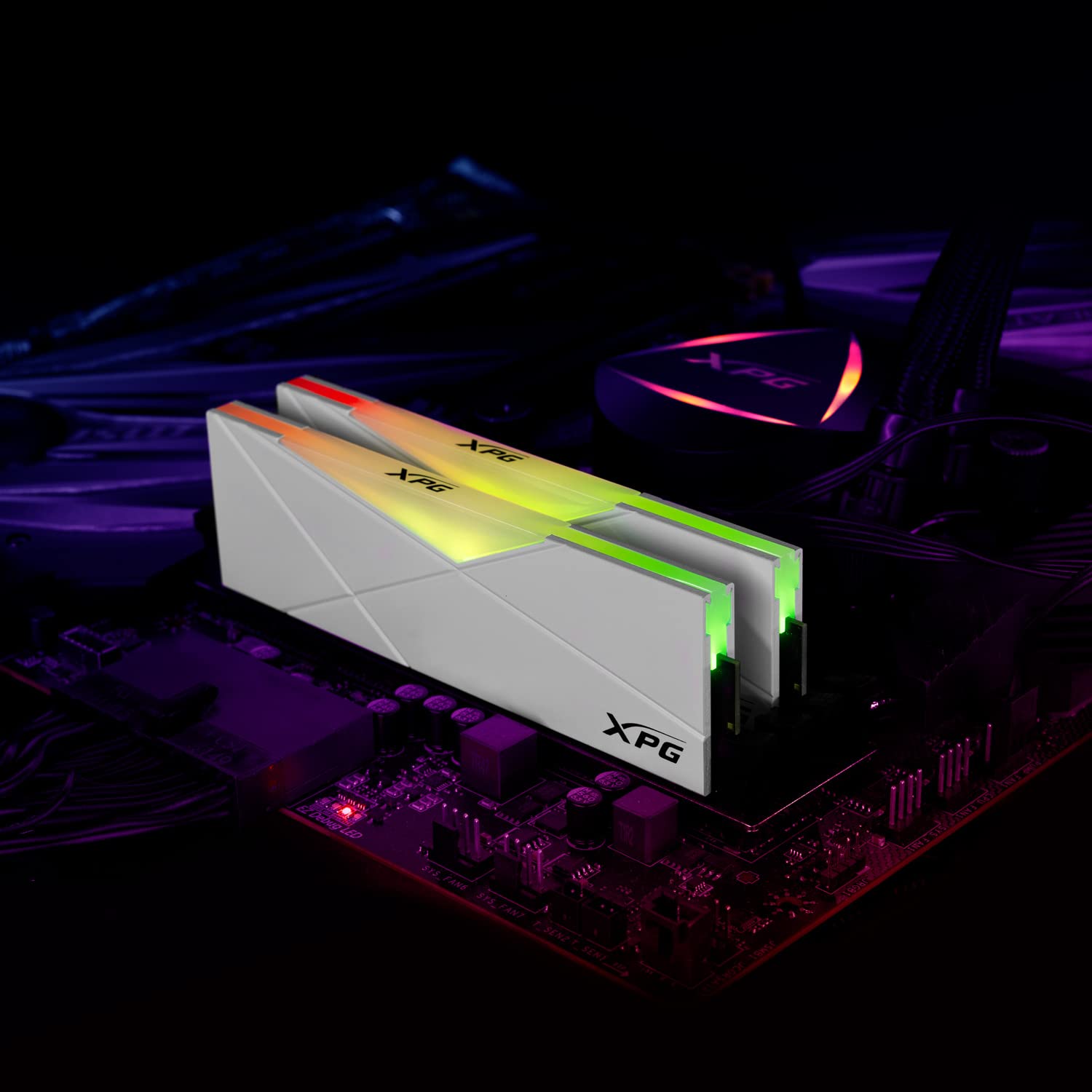 Xpg Ddr4 D50 Rgb 32Gb (2X16Gb) 3200Mhz Pc4 25600 U Dimm 288 Pins Desktop Memory Cl16 Kit White (Ax4U320016G16A Dw50)