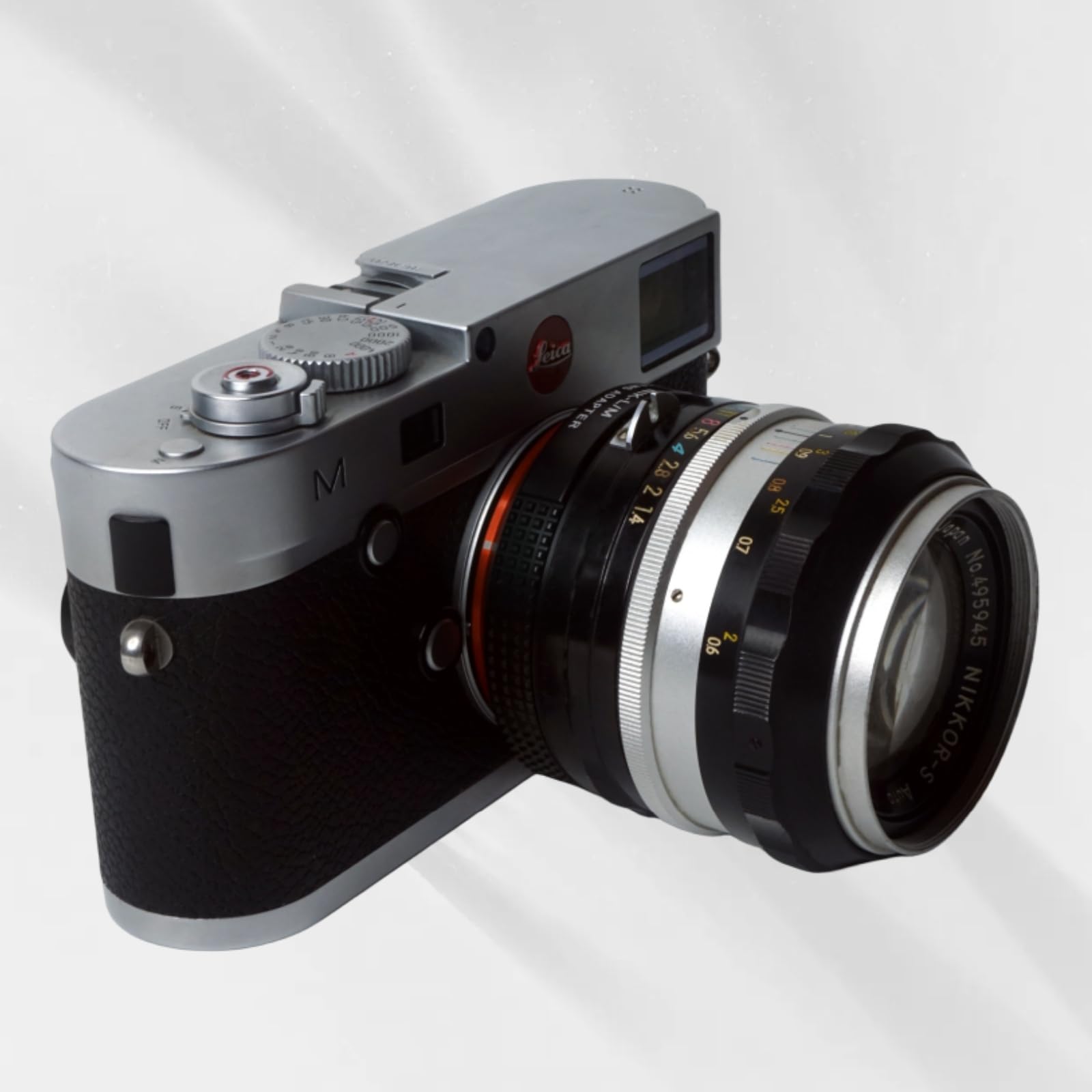 Pholsy Lens Mount Adapter With 6 Bit Coding Compatible With Nikon F Ai Ais Af Af I Afs Lens To Leica M Mount Camera Body Nikon F