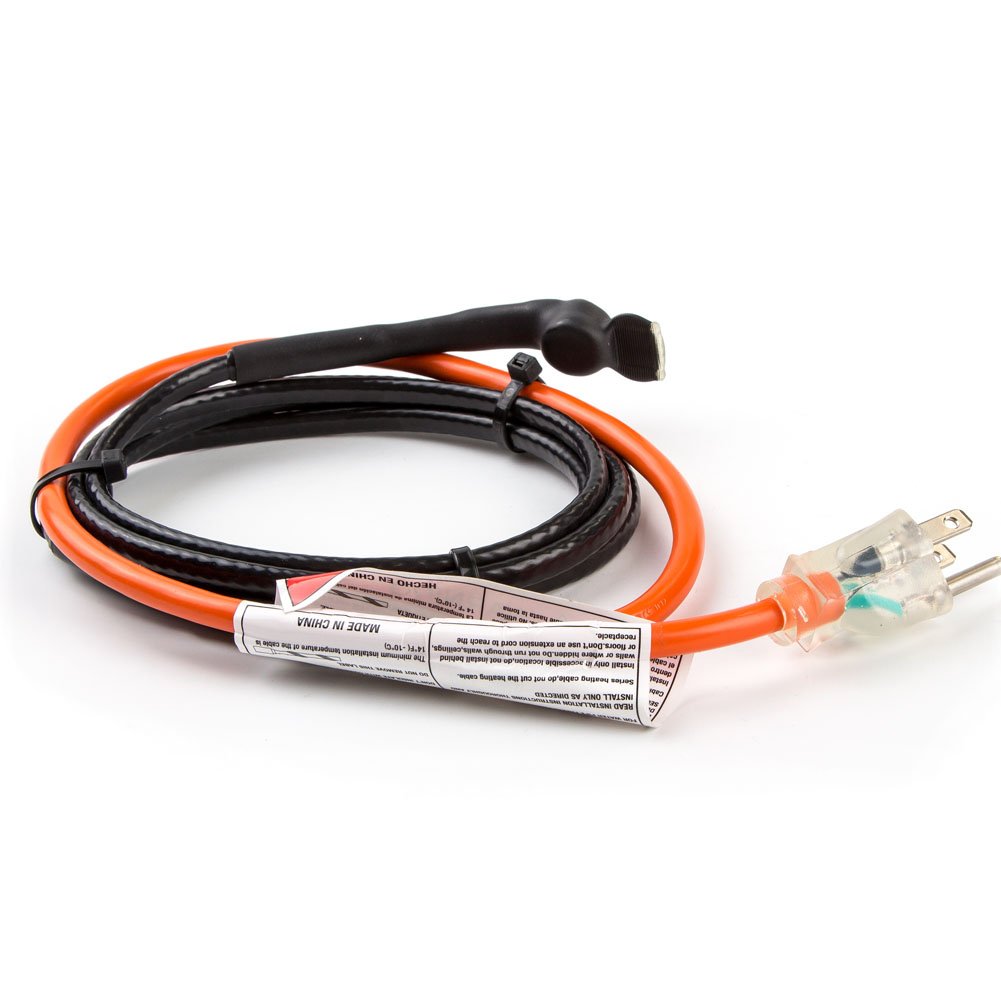 Heatit Hisd 24 Feet Pipe Heating Cable With Built In Thermostat 7Wft