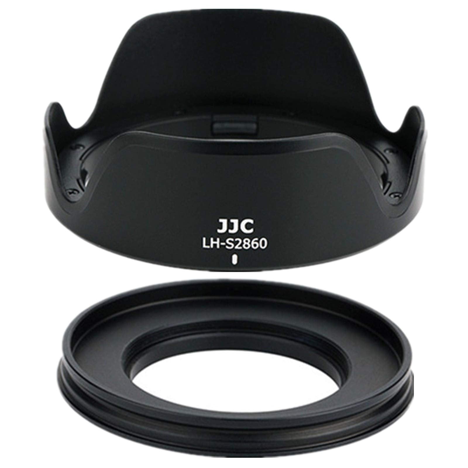 JJC Reversible Lens Hood Shade with 40.5mm Filter Adapter for Sony FE 28-60mm E PZ 16-50mm Black