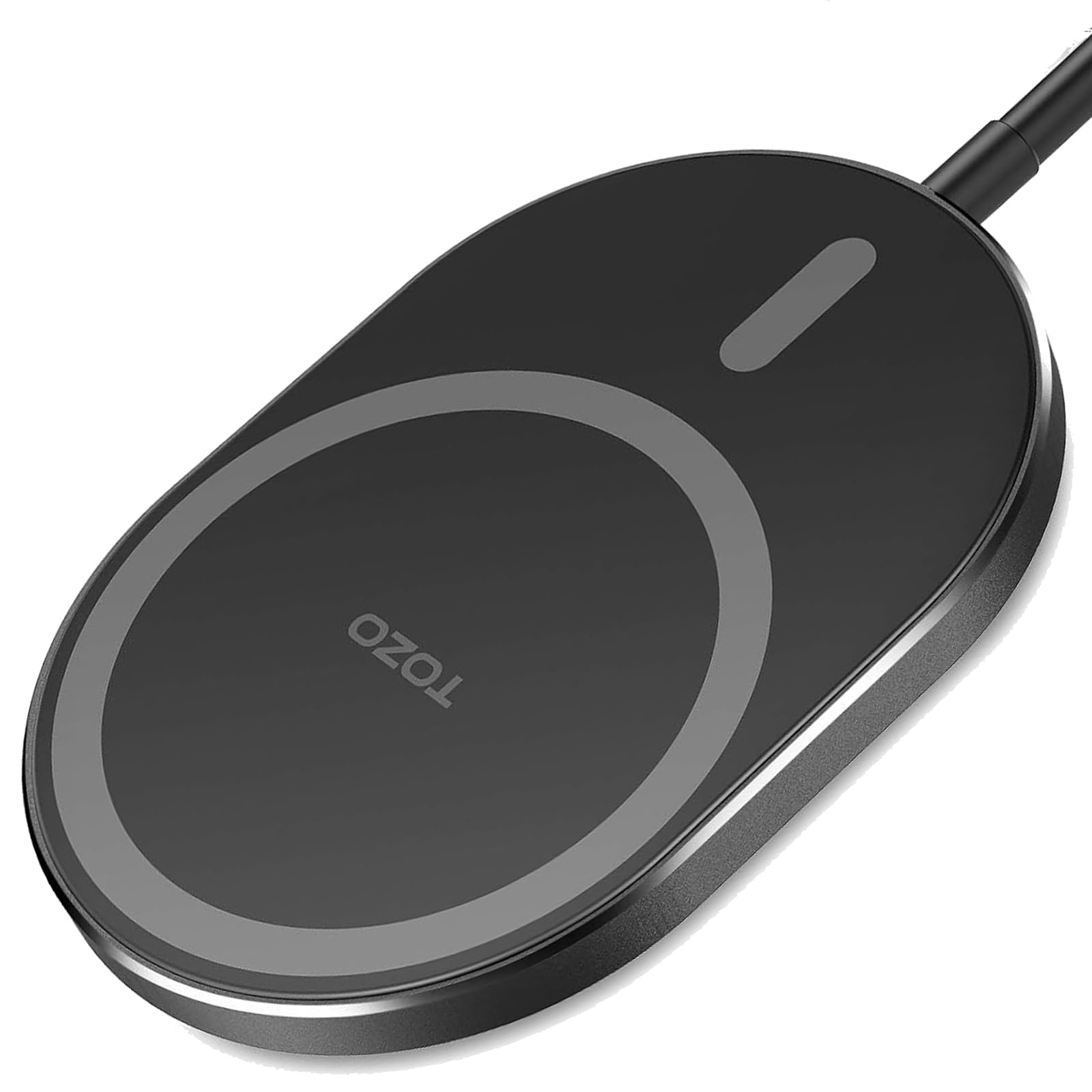 TOZO New Anti-Slip Aircraft-Grade Aluminum Wireless Charger 15W Max Fast Wireless Charging Pad Compatible with iPhone 17/17 Pro/