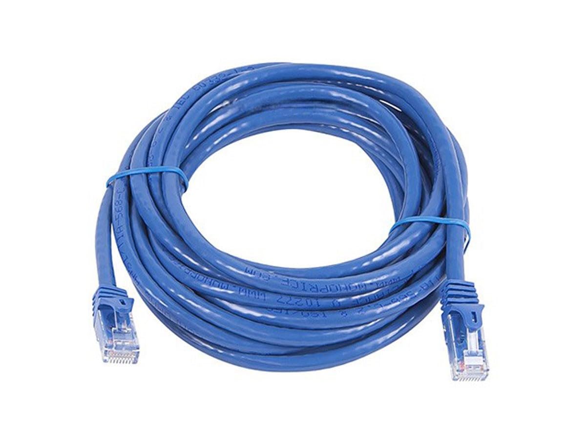 Monoprice Cat6 14Ft Blue Patch Cable Utp 24Awg 550Mhz Pure Bare Copper Snagless Rj45 Flexboot Series Ethernet Cable