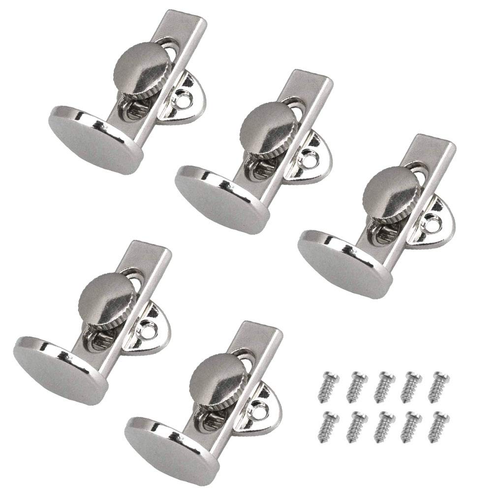 Jiayouy 5Pcs Silver Clarinet Metal Thumb Finger Rest With Screws Fit For Clarinet Oboe Woodwind Instrument
