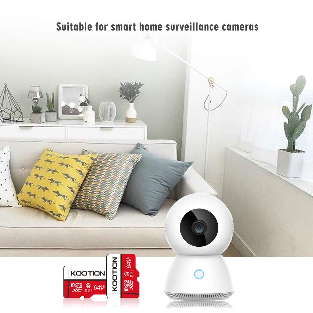 Kootion 64Gb Micro Sd Card 2 Pack, Micro Sdxc Memory Card Class 10 Micro Sd Cards Uhs I, C10, U1, High Speed Tf Flash Card With