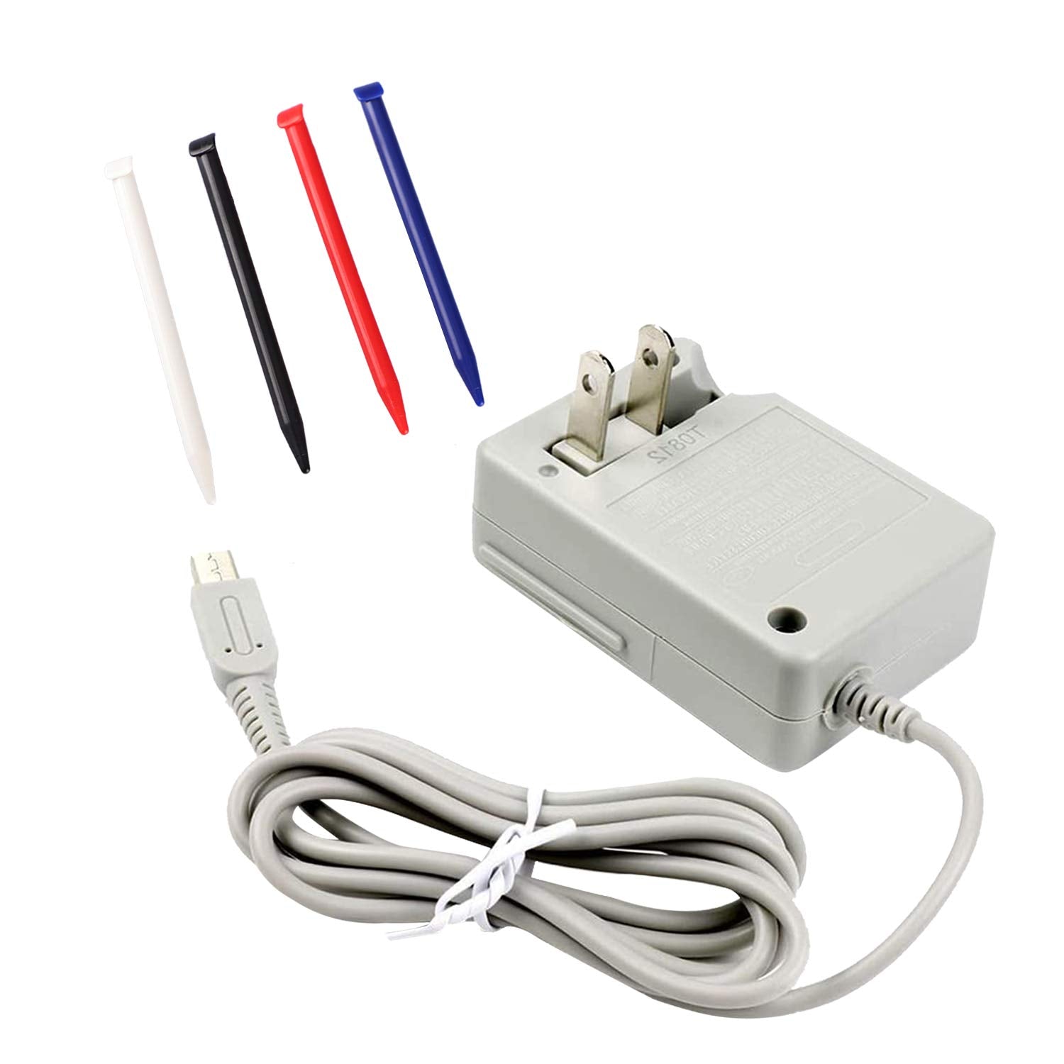 New 3DS XL Charger Kit, AC Power Adapter and Stylus Pen for Nintendo New 3DS XL, Wall Travel Charger Power Cord