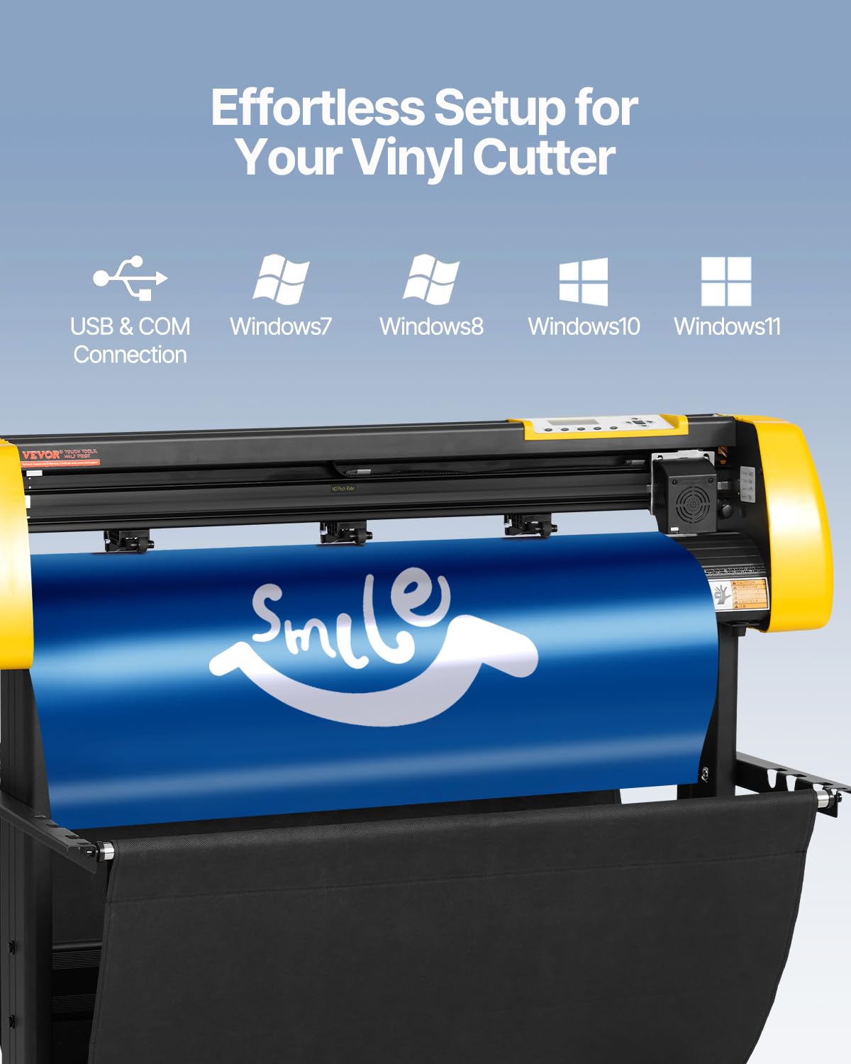 Vevor Vinyl Cutter Machine, 34 In / 870 Mm Max Paper Feed Cutting Plotter, Automatic Camera Contour Cutting Lcd Screen Printer W