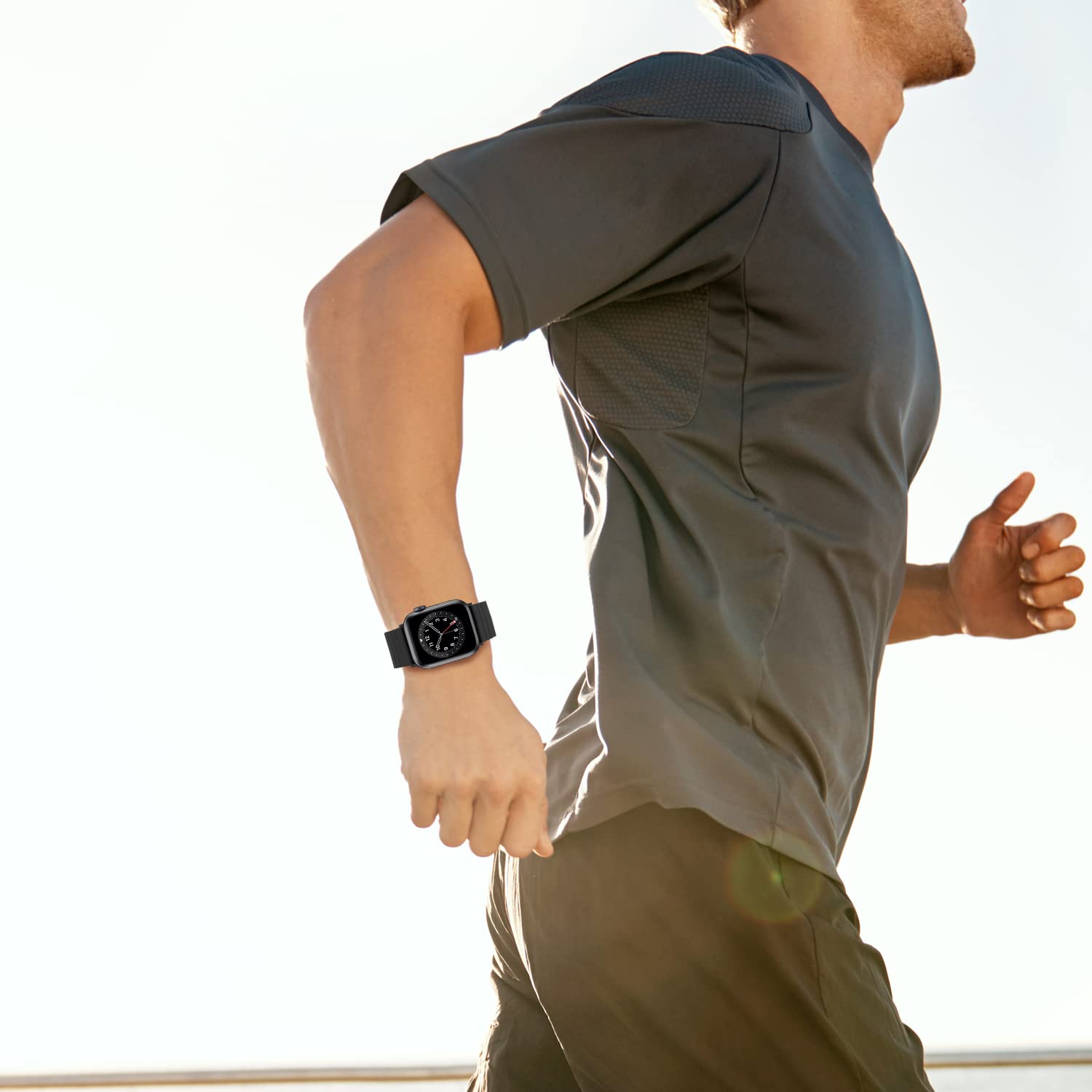 Tasikar Silicone Magnetic Bands Compatible With Apple Watch Band 42Mm(Series 10) 41Mm 40Mm 38Mm Adjustable Strap With Strong Mag