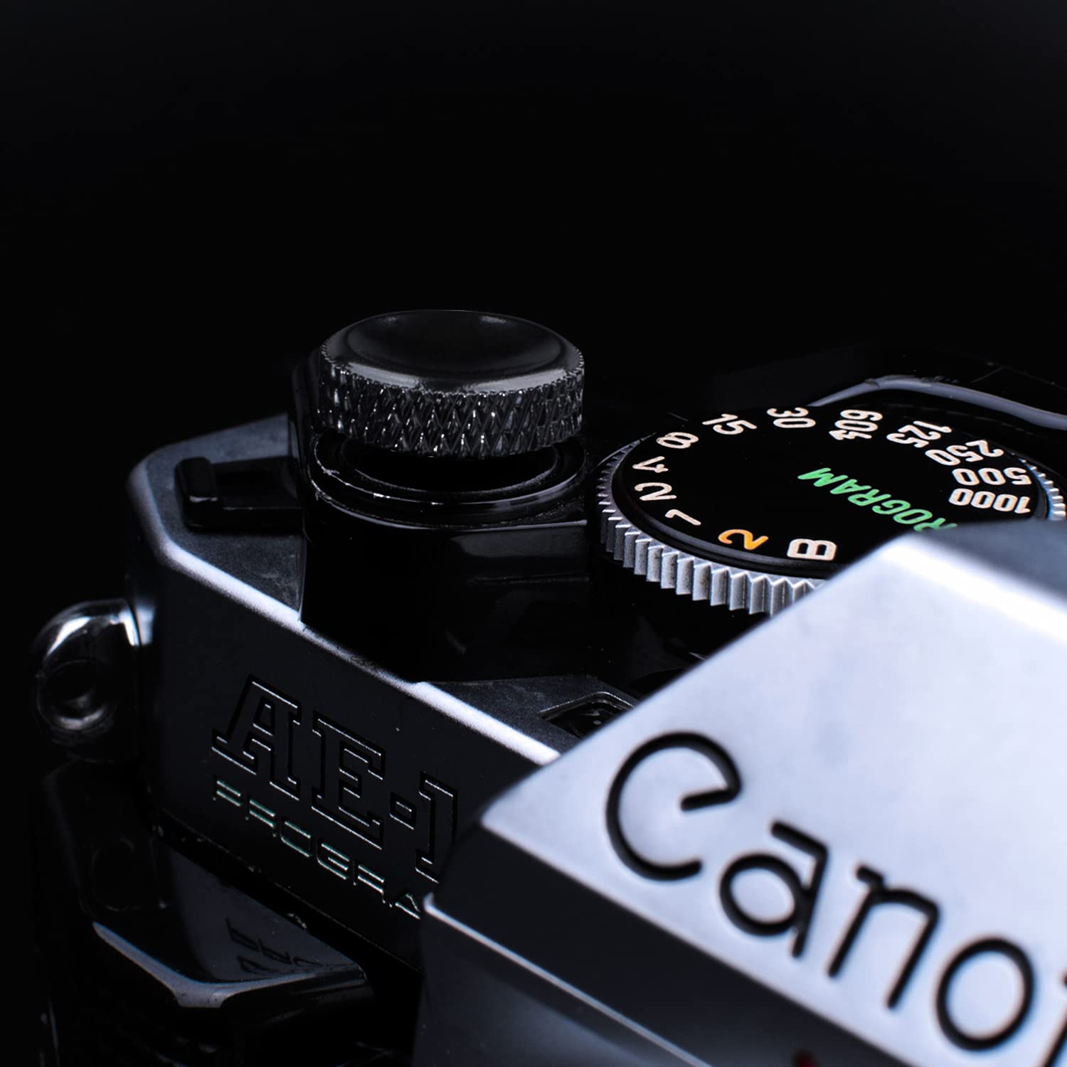 (2 Pack) Pibiettn Camera Shutter Button, Copper Soft Shutter Release Button Black