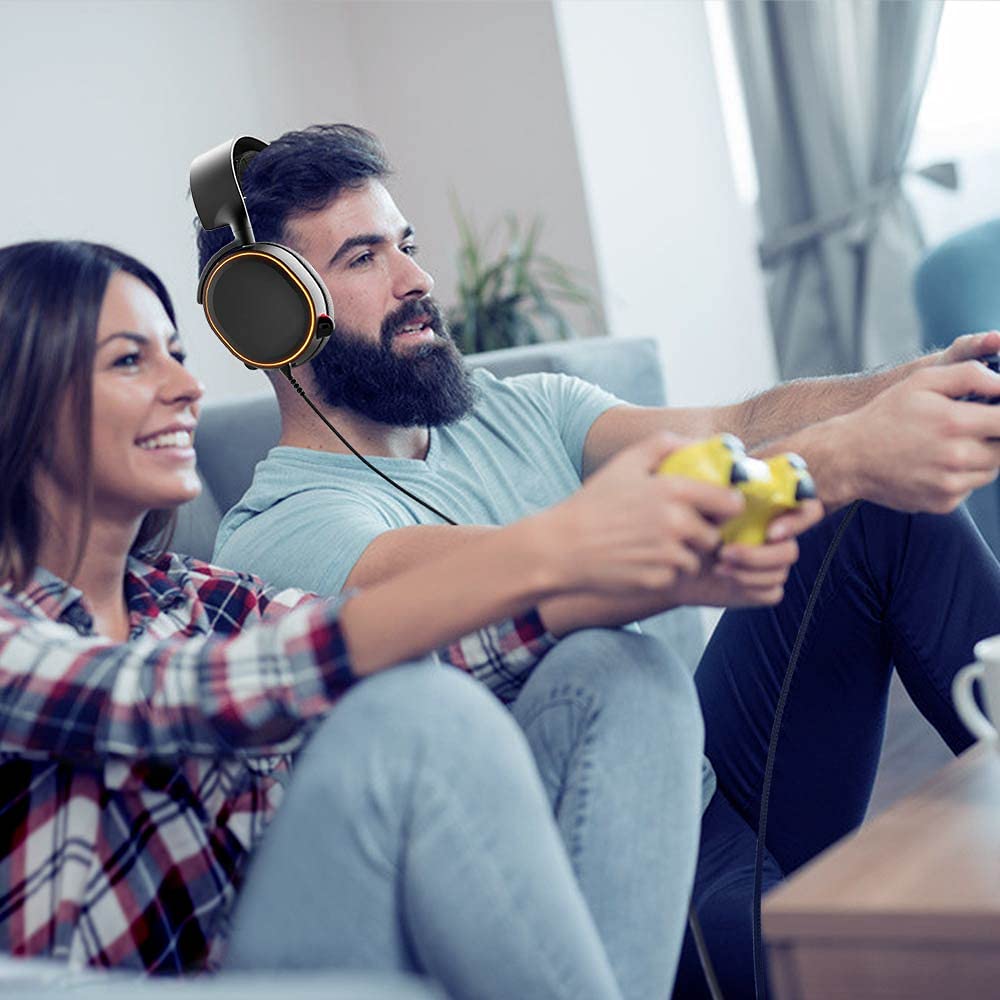 Qjyth Replacement Audio Cable Compatible With Steelseries Arctis 3 Headset, Aux Cable For Steel Series Arctis3, Arctis 5, Arctis