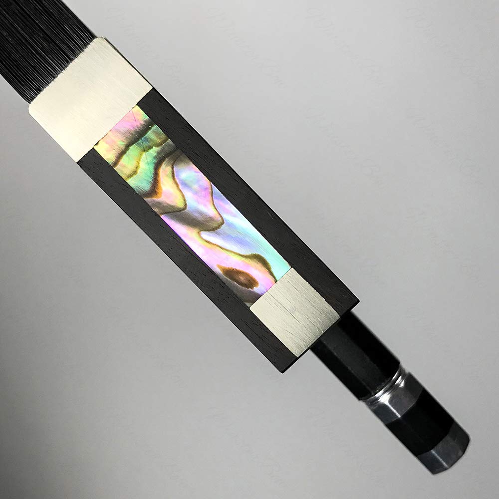 Winsterbow Carbon Fiber Violin Bow 1/4 Size Violin Bow Unbleached Black Horse Hair