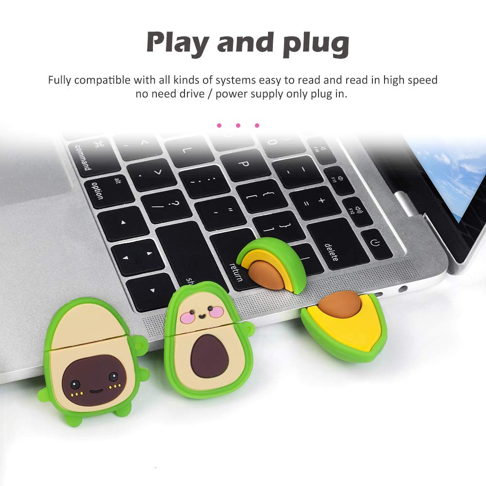 32Gb Usb Flash Drive Cute Nuts Model Memory Stick, Pack Of 3 Pcs, Gift For Students And Children