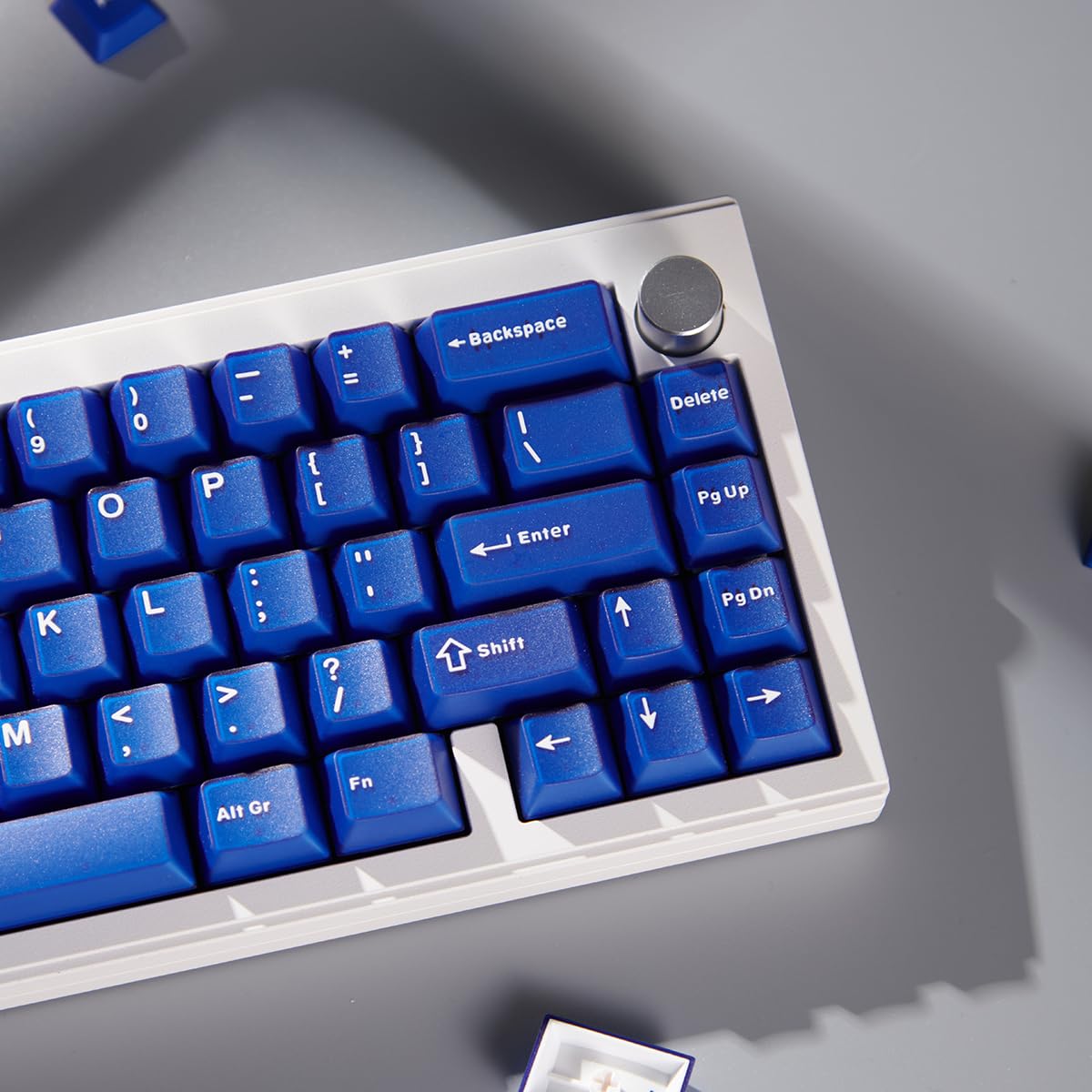 Pbt Double Shot Blue Keycaps Cherry Profile Translucent Keycaps Set 114 Keys Fit For Mechanical Keyboard 60% 65% 95% Cherry Mx S