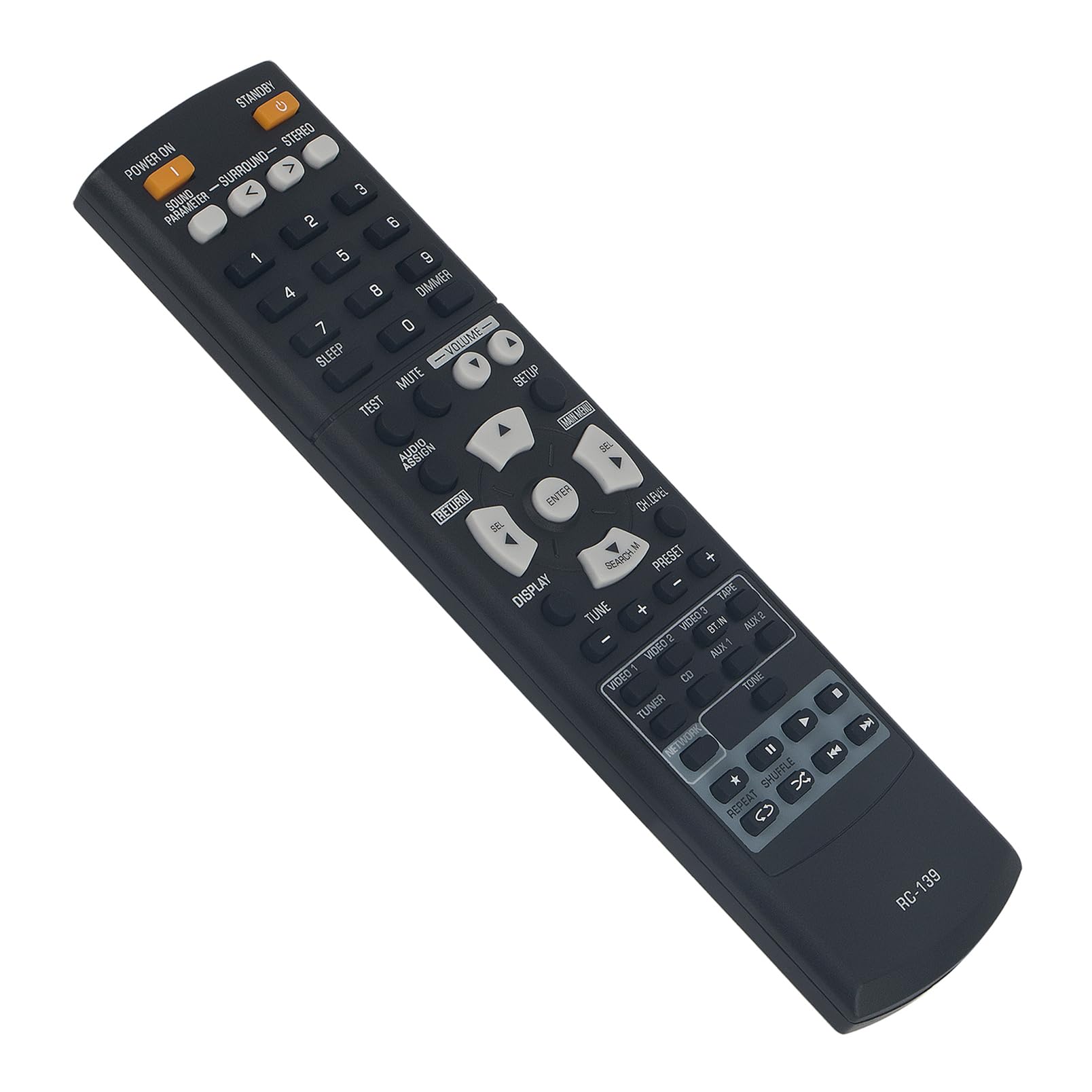 RC-139 Replace Remote Control Compatible with Sherwood AV Receiver RD-606i RD-6506 RD6506 RD606i Audio Video System