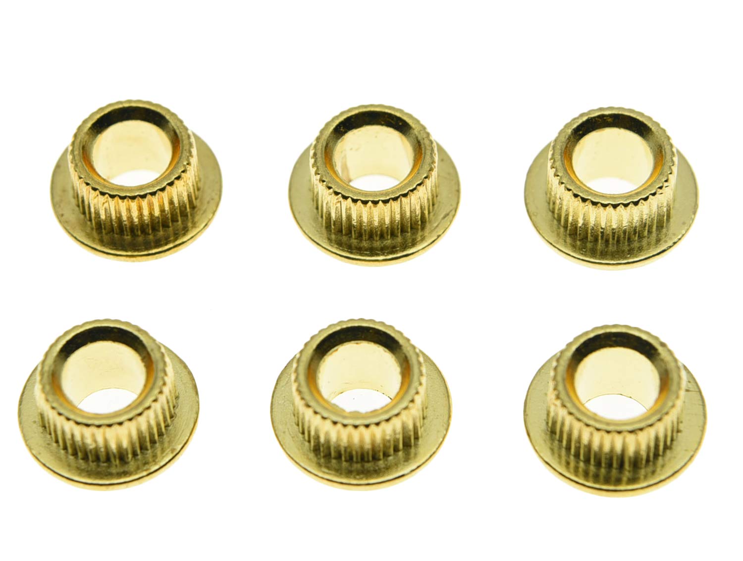 Kaish Metal Gold 10Mm Vintage Guitar Tuning Keys Conversion Bushings Adapter Ferrules