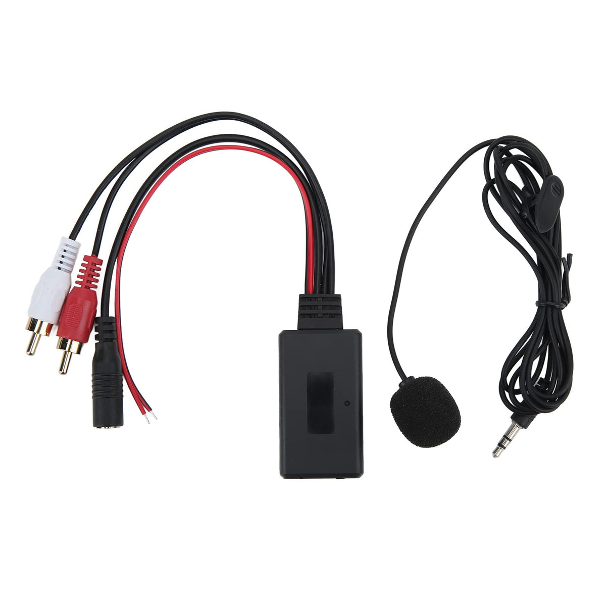 Aramox Car Aux In Adapter Cable With Microphone Handsfree Audio Music Cable Adapter For Pioneer For For Kenwood With 2 Audio Port