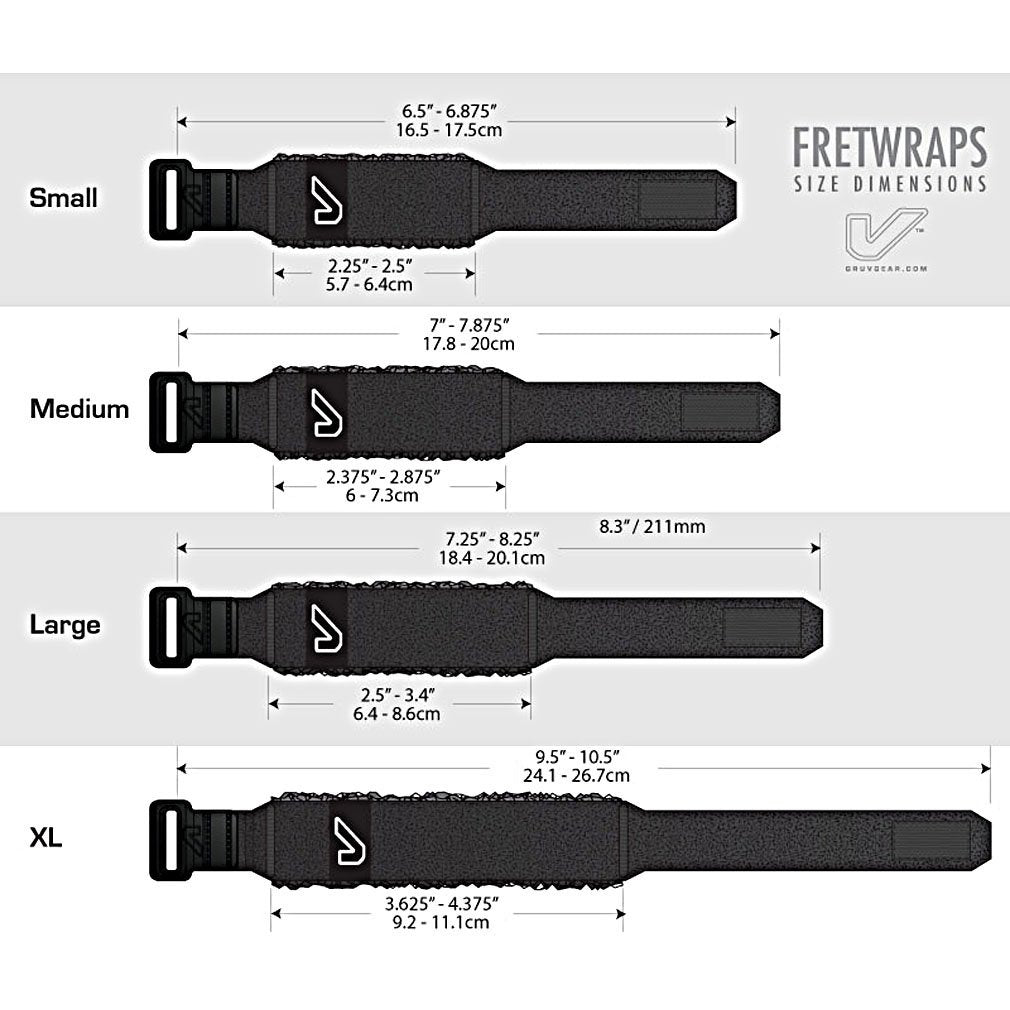 Gruv Gear Fretwraps Hd 'Fire' String Muter 1 Pack (Red, Medium) (Fw 1Pk Red Md)