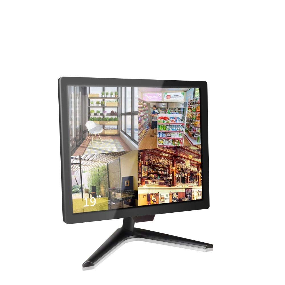 19 Inch Cctv Security Monitor, Cocar Security Surveillance Monitor For Home Security Systems Surveillance Camera Stb Pc, 1280X10