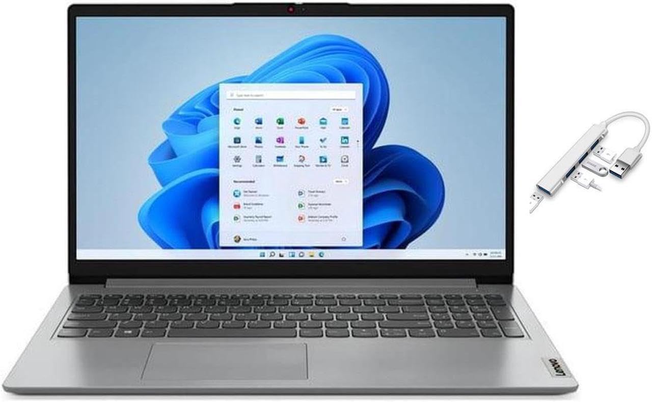 Lenovo IdeaPad 1i 15.6 FHD Display | 12th Generation Intel Core i5-1235U | Intel Iris Xe Graphics | HDMI | Grey | 8GB RAM | 512G