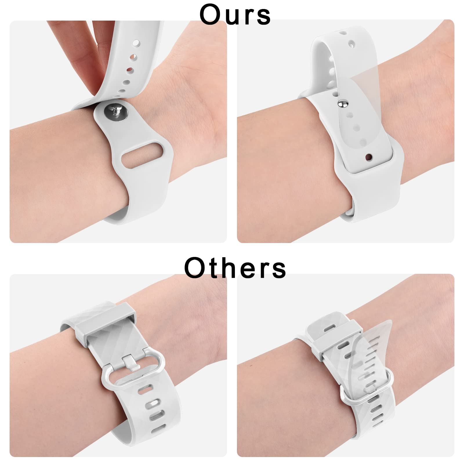 Meliya Bands For Coros Pace 3 / Apex Pro Smart Watch Bands, 22Mm Soft Silicone Sport Strap Replacement Band (White)