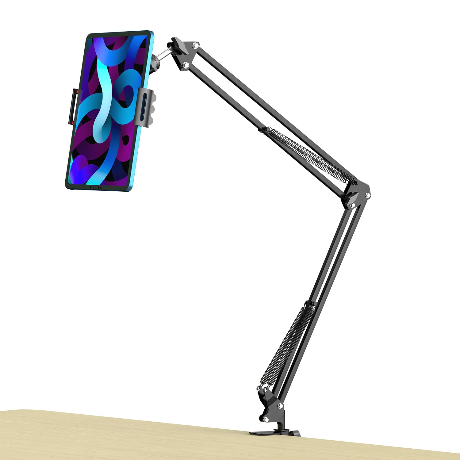 Anivia Overhead Video Stand Phone Holder Articulating Arm Phone Mount,Articulating Phone Stand Tablet Table Top Scissor Boom Arm