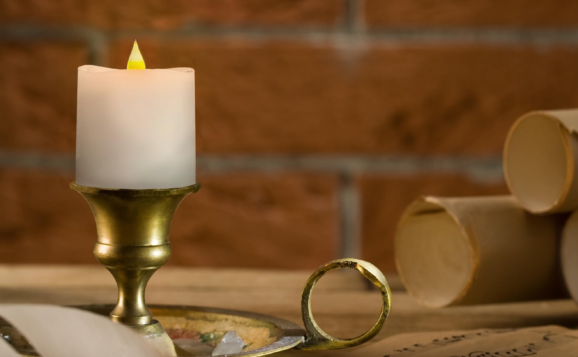 3X3 Flickering Flameless Candles Set Of 1,3 Inch Real Wax Led 600 Hours Battery Candles With Timer Remote,Control For Day Weddin