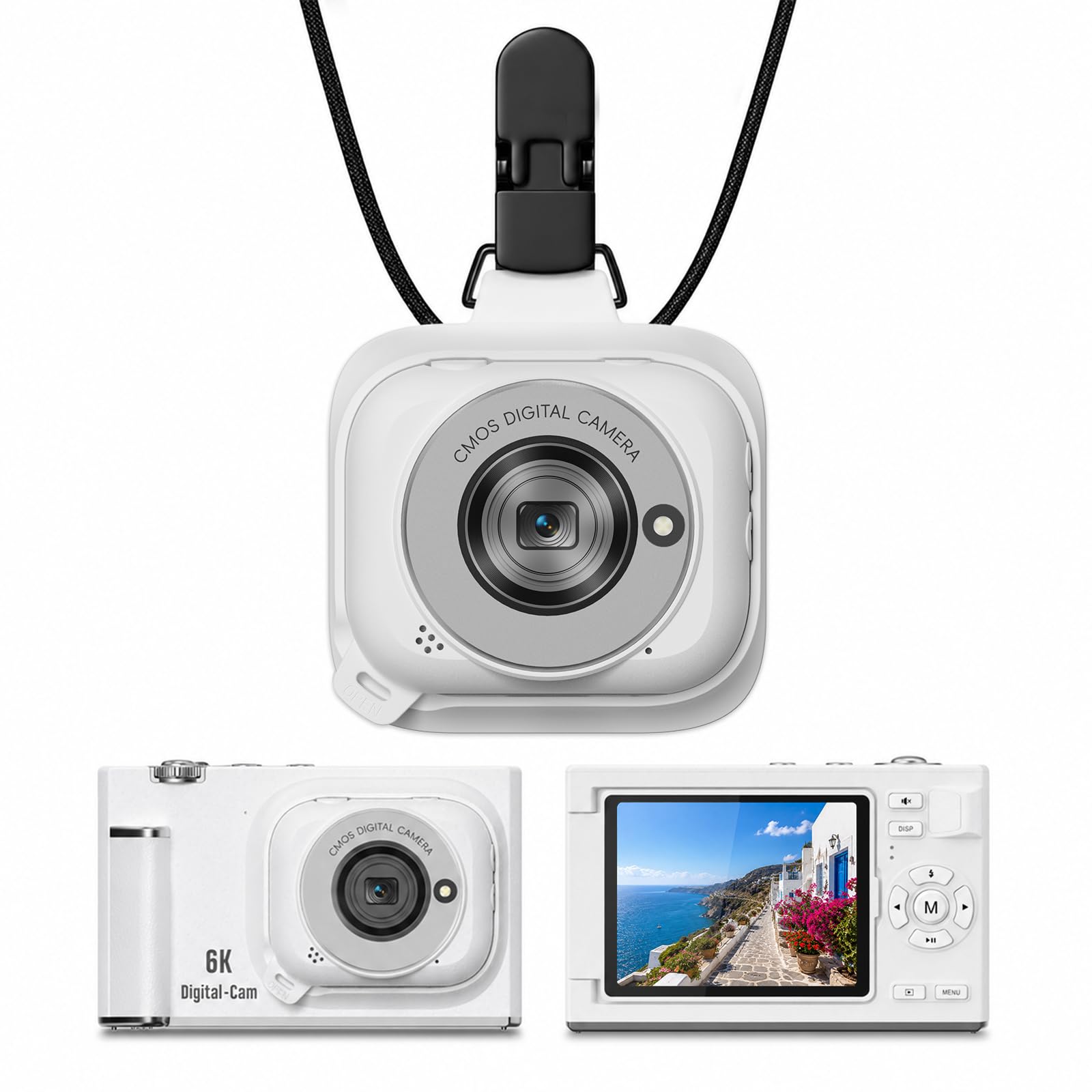 WiFi Vlogging Camera with Detachable Mini POV Camera for Travel & Vlogs