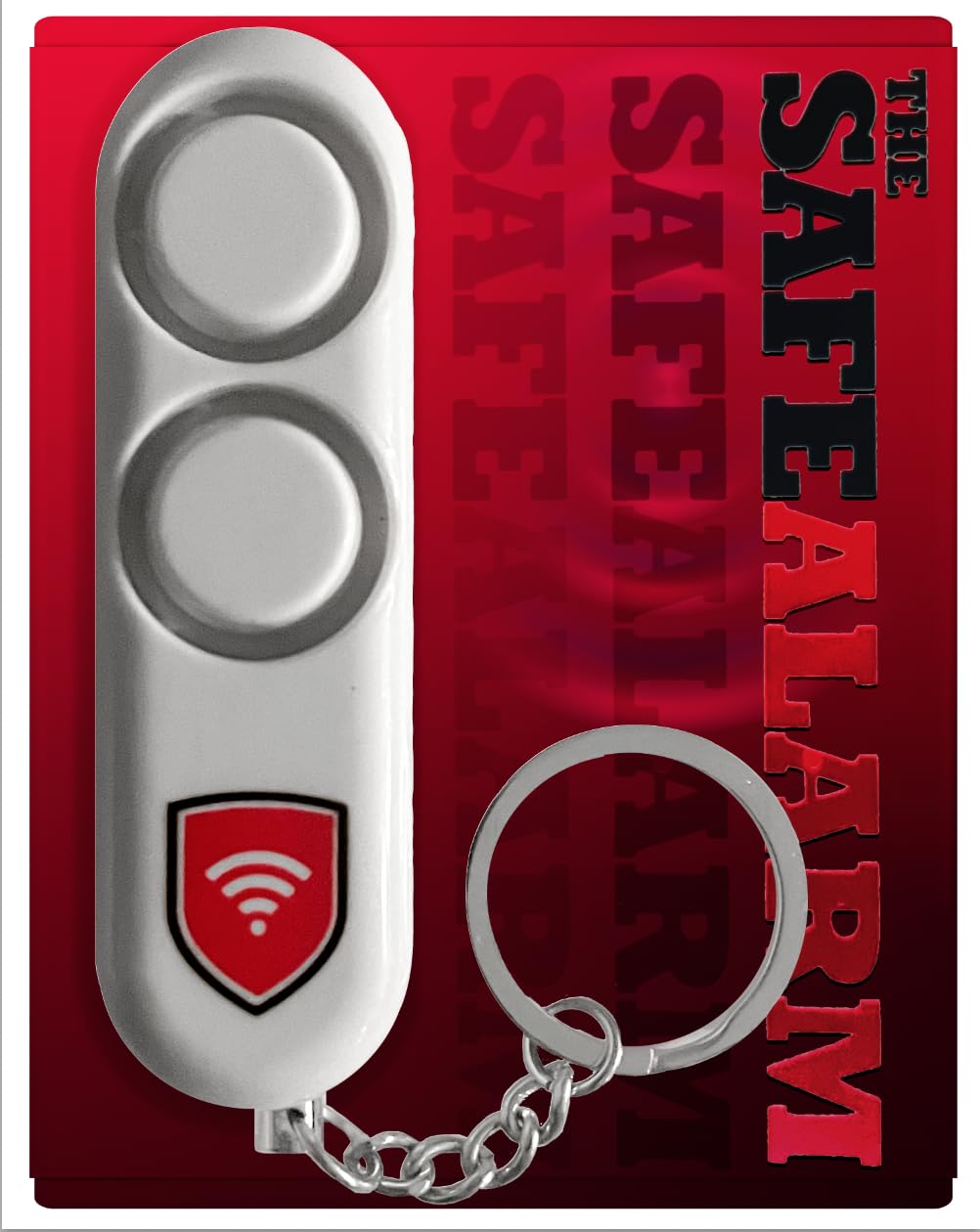 The Safealarm Personal Self Defense Safety Alarm Keychain |Loud 120Db Dual Alarm Siren Heard Up To 600 Ft/185 Meters Away | Emer