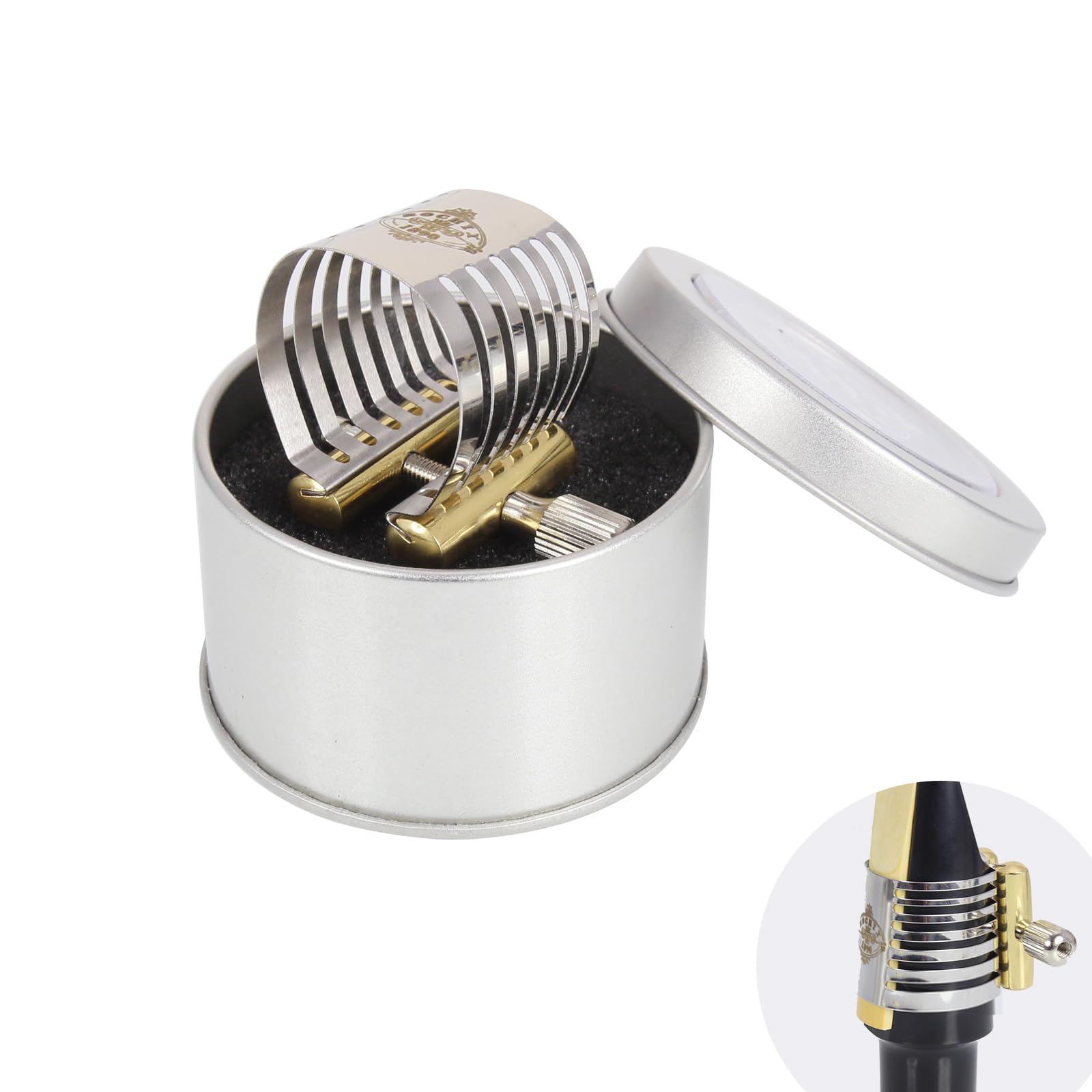 Rochix Stainless Steel Ligature For Tenor Saxophone Sax