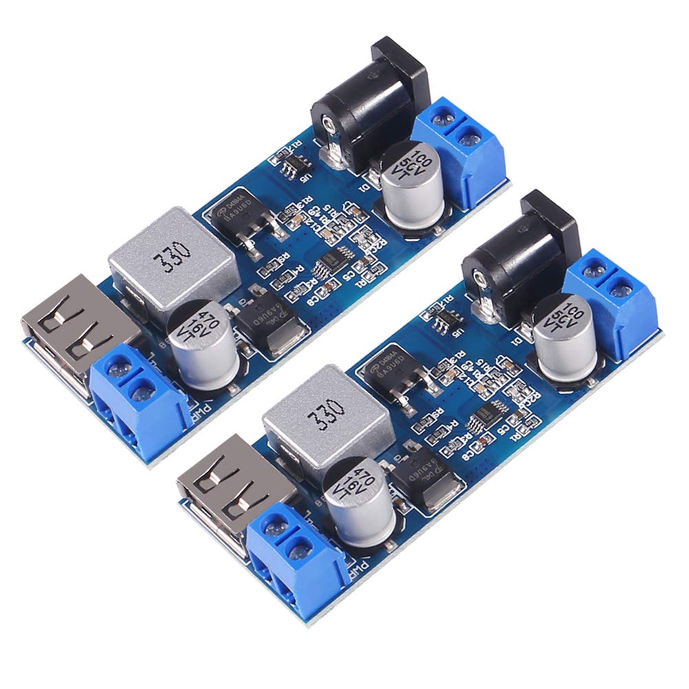 Aceirmc 2Pcs Buck Converter 12V To 5V 5A Usb Voltage Regulator Dc 9V 36V Step Down To Dc 5V 5.3V 5.2V 3.5 6A Volt Transformer Po