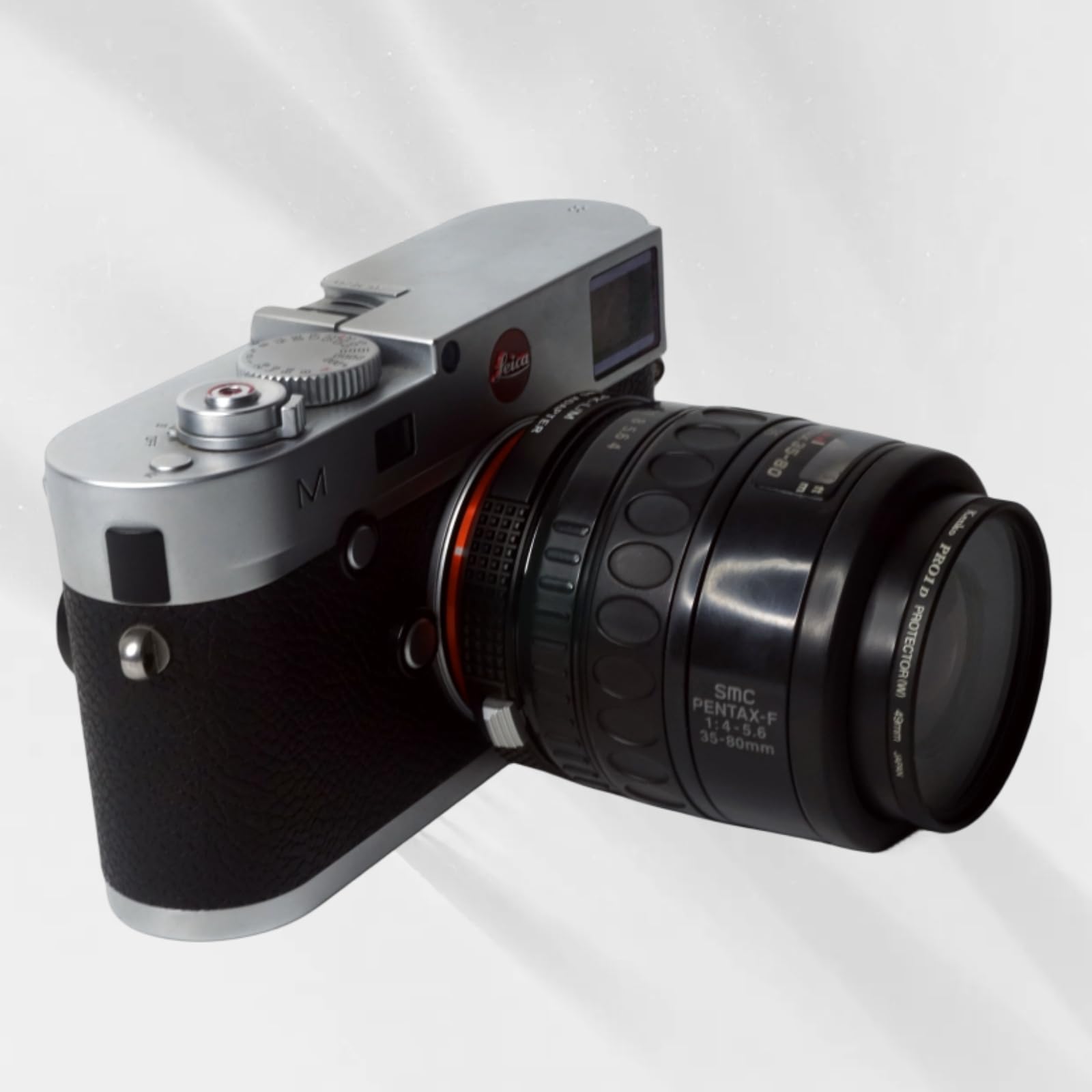 Pholsy Lens Mount Adapter With 6 Bit Coding Compatible With Pentax K Pk Lens To Leica M Mount Camera Body Pk To Leica M