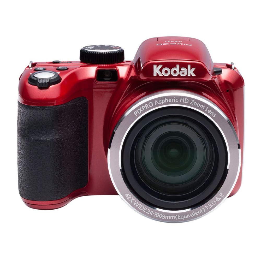 Kodak Az425 Pixpro Astro 20Mp Digital Camera (Red) Bundle With 32Gb Memory Card, Rechargeable Battery And Charger Kit Compatible