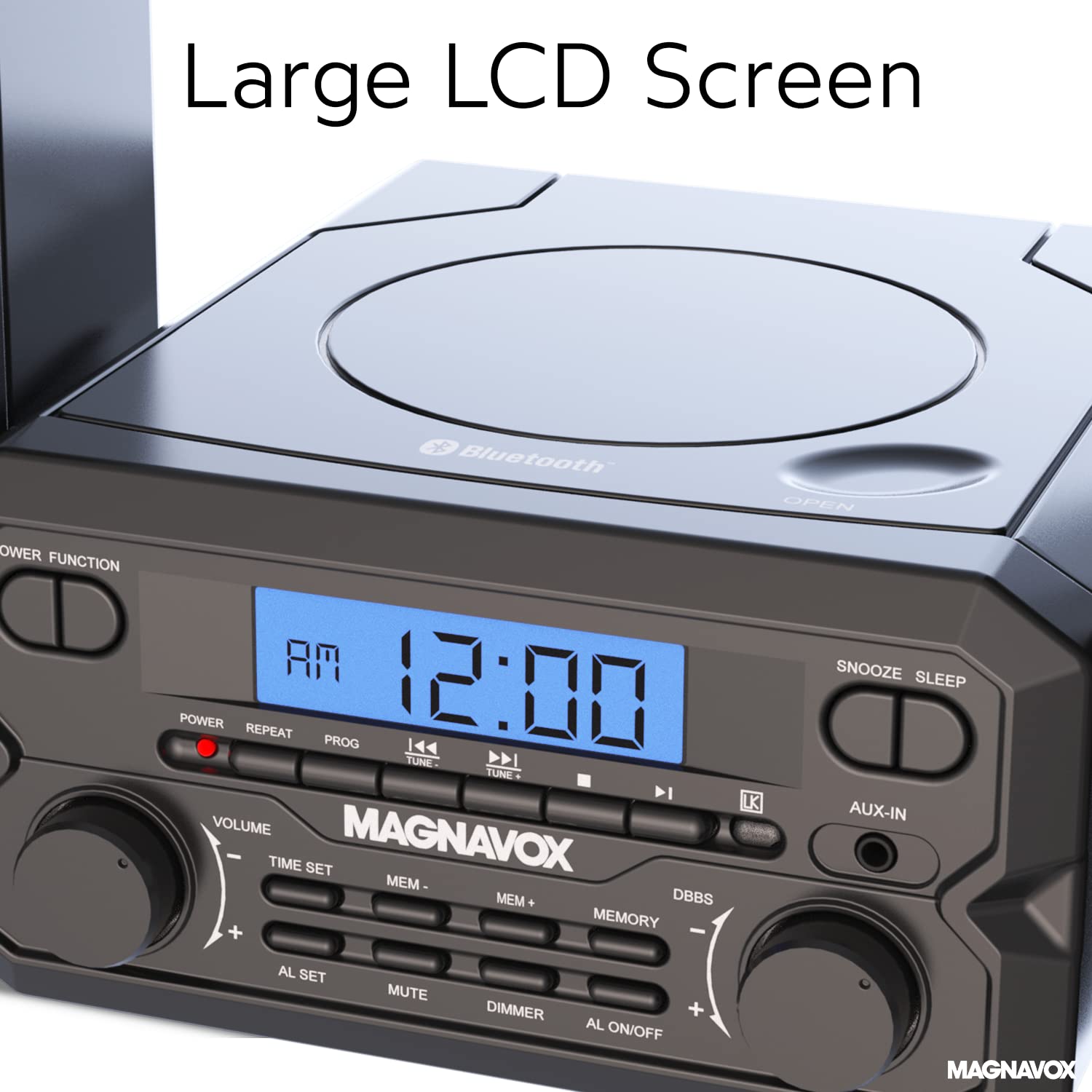 Magnavox Mm435 Compact Shelf System Black