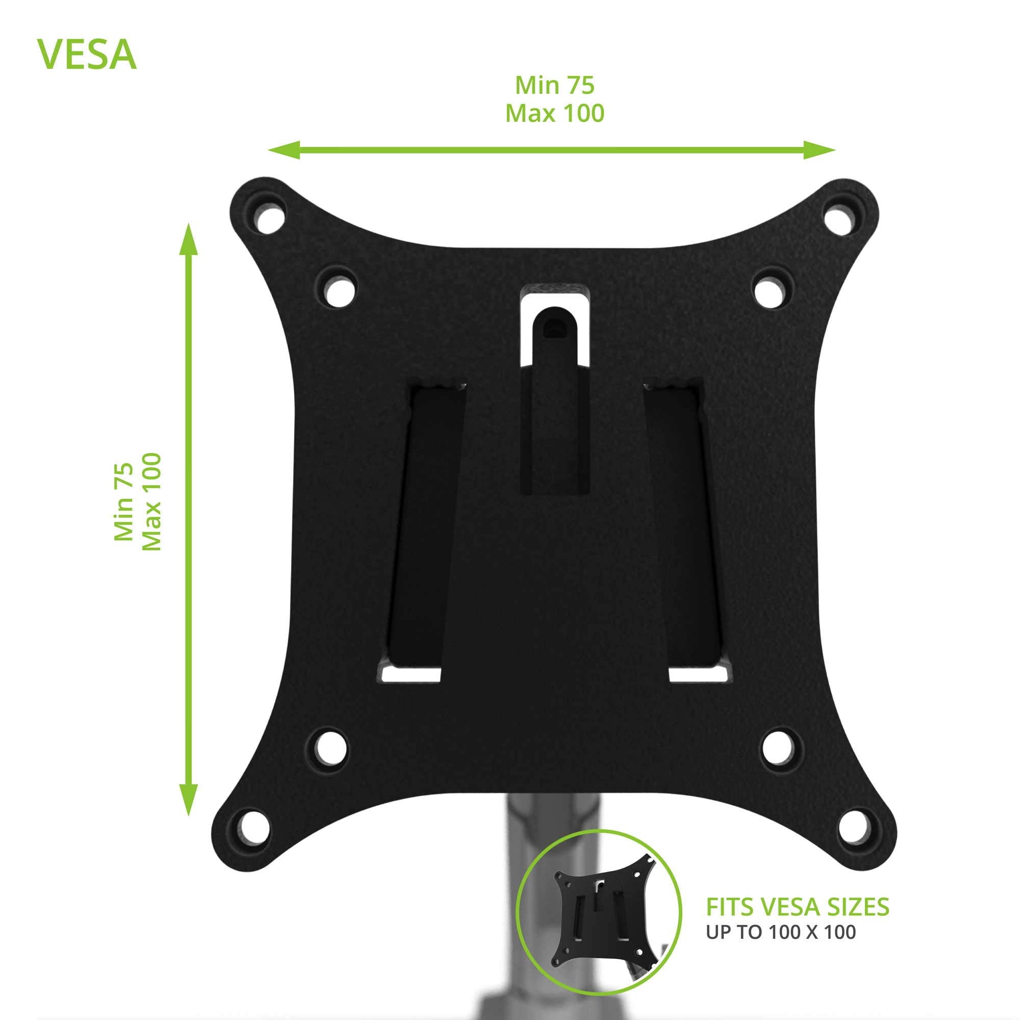 Kanto Dms1000S Desktop Mount For 17 Inch To 32 Inch Displays | Silver