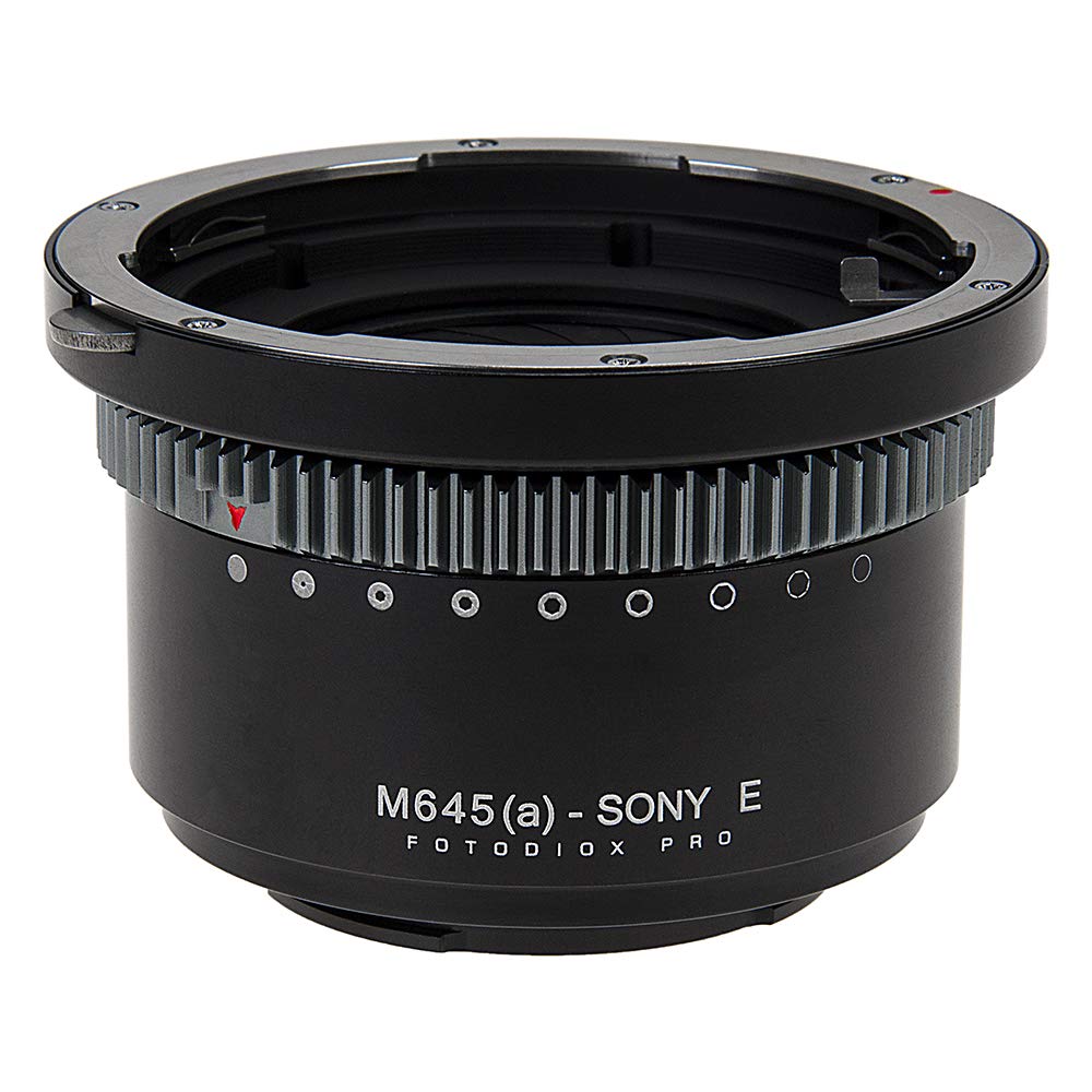 Fotodiox Pro IRIS Lens Mount Adapter Compatible with Mamiya 645 AF/AF-D Lenses to Sony E-Mount Cameras
