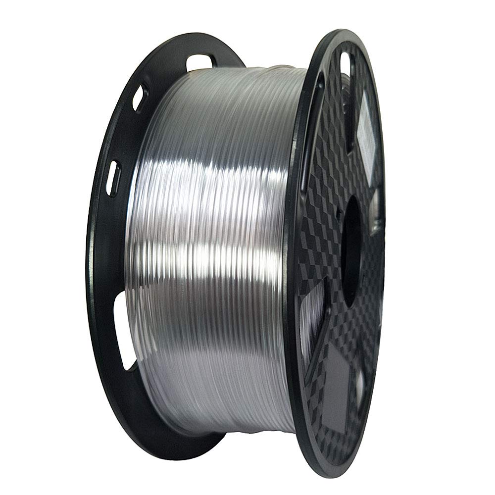 Transparent Clear Petg Filament 1.75 Mm 1Kg 3D Printer Filament 2.2Lbs Spool 3D Printing Materials Fit Most Fdm Printer Easy To