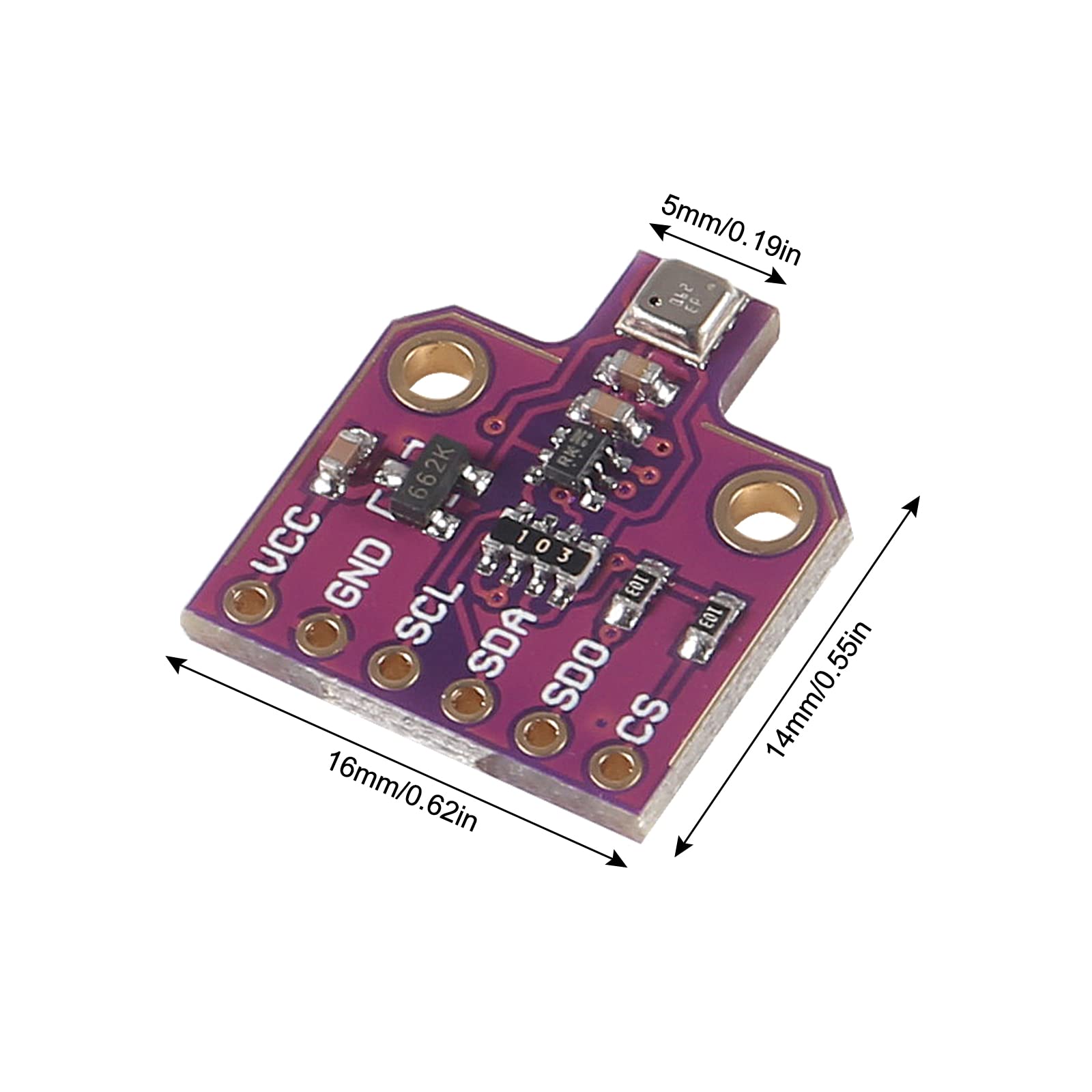 2Pcs Bme680 Temperature Humidity Pressure And Gas Sensor Breakout Board Module 3~5Vdc Cjmcu 680 Bme680 Sensor