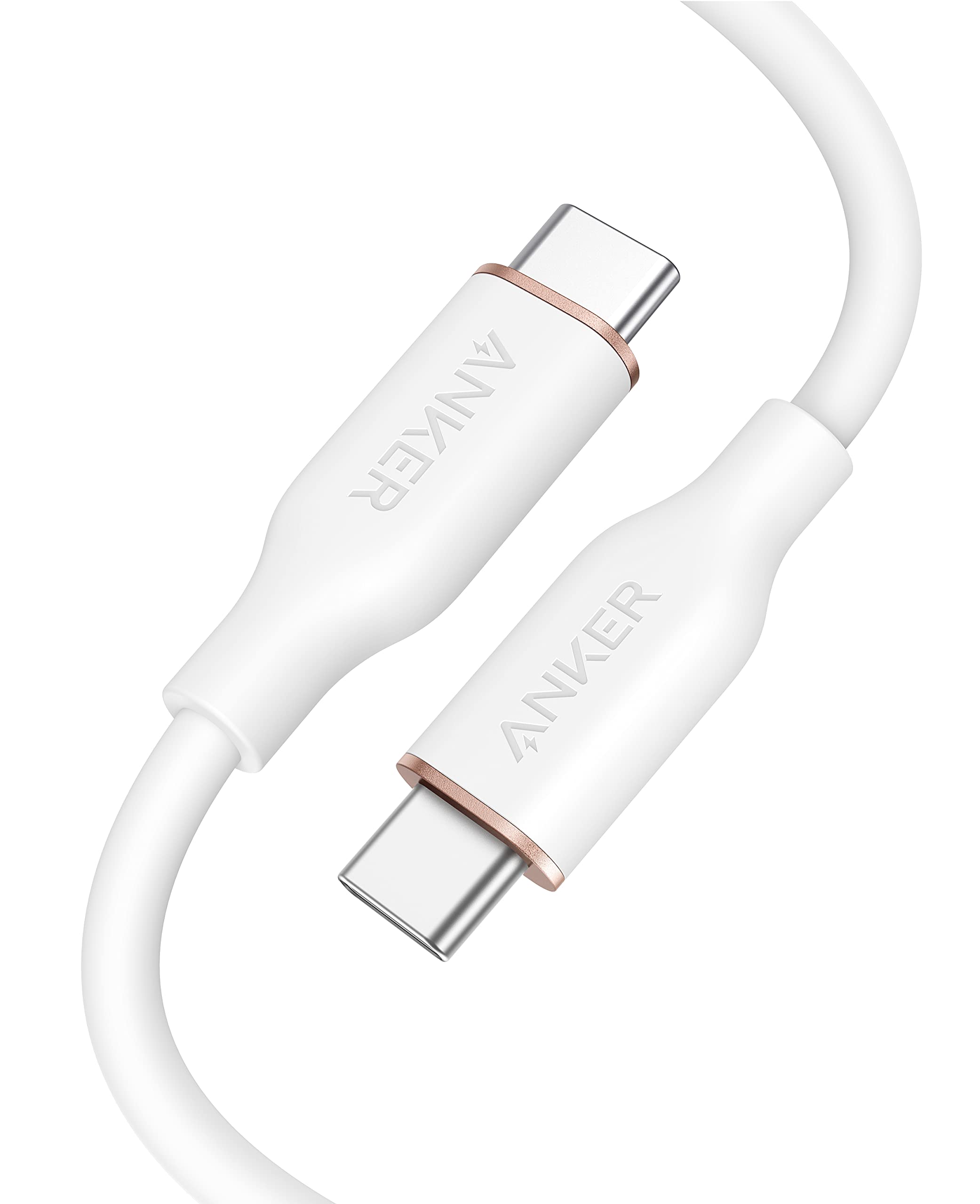Anker Powerline Iii Flow, Usb C To Usb C Charging Cable 100 W 90 Cm, Type C Cable, Compatible With Ipad Mini 6Th Gen,Macbook Pro