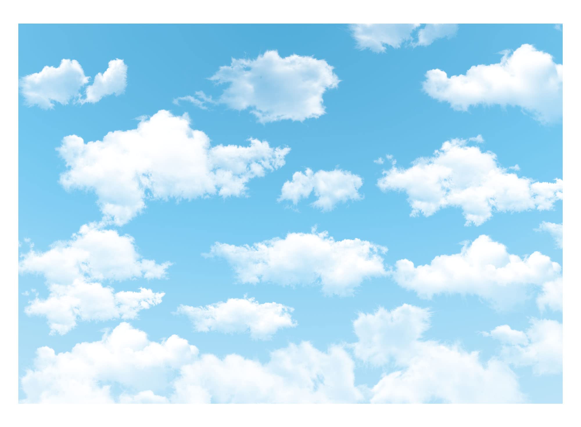Allenjoy 7X5Ft Vinyl Blue Sky White Cloud Backdrop   Not Fabric   Ideal For Newborn, Spring, Kids, Children, Aviator, Birthday P