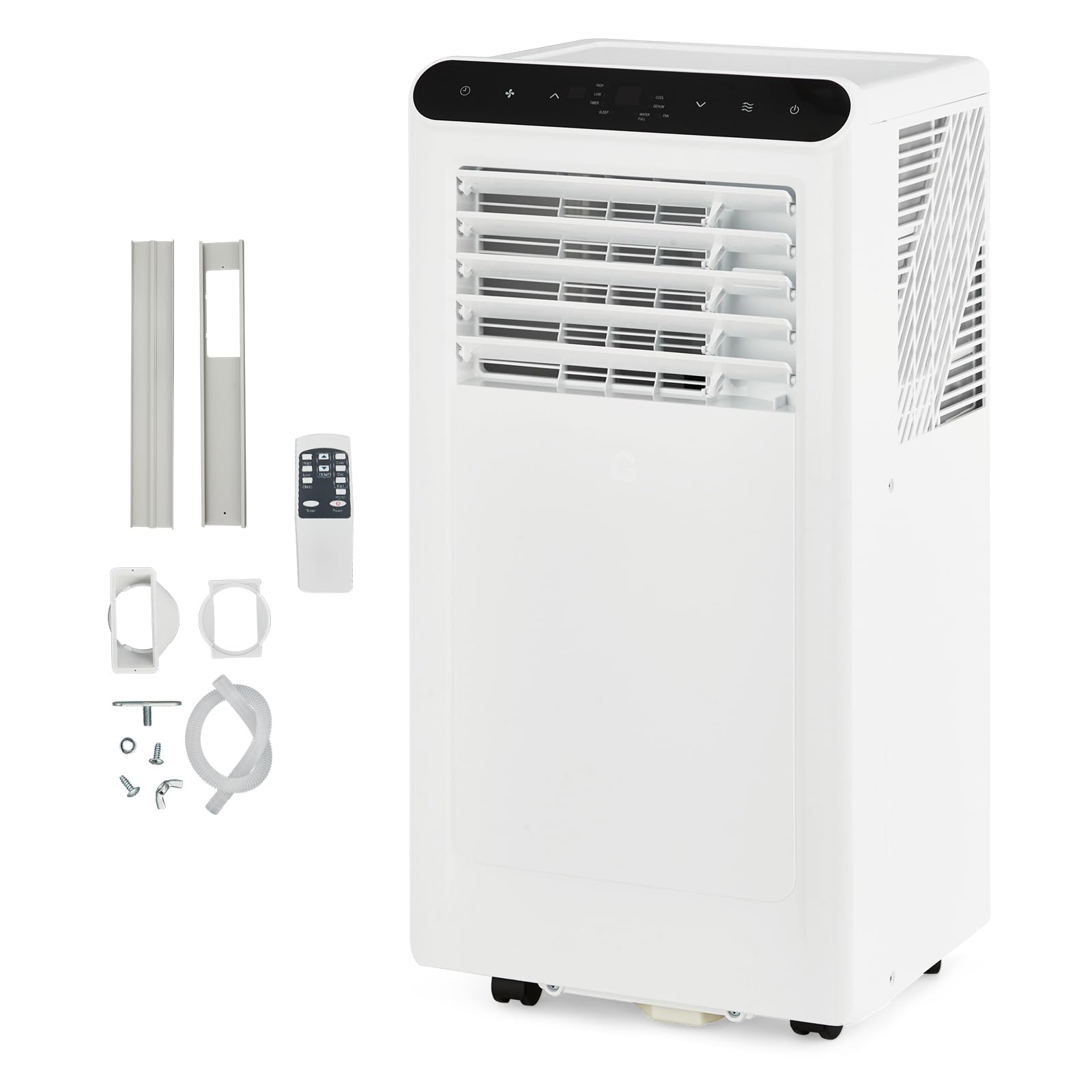 8000 Btu Portable Air Conditioners, 4-In-1 Portable Ac Unit For Rooms Up To 350 Sq. Ft, Dehumidifier, Fan, Energy Saving, Remote