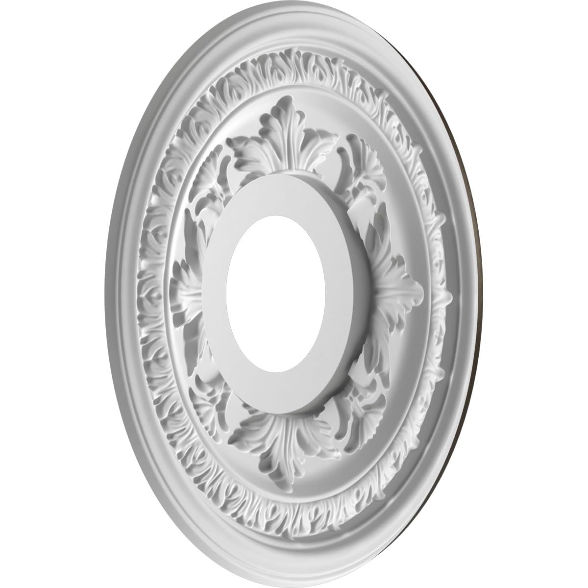 Ekena Millwork Cmp13Bacdb Baltimore Thermoformed Pvc Ceiling Medallion (Fits Canopies Up To 5 1/4''), 13''Od, Metallic Dark Bron
