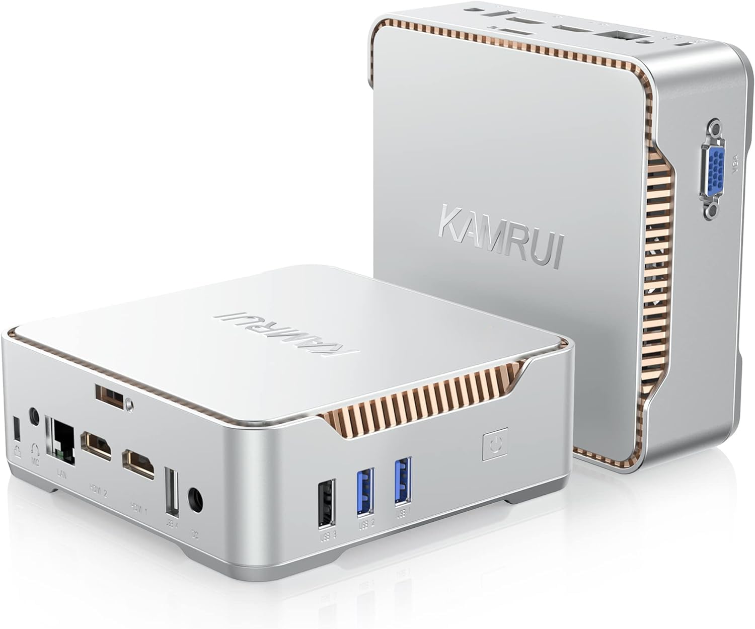 Kamrui Gk3Plus Mini Pc, 16Gb Ddr4 1Tb Ssd, 12Th Gen Alder Lake N95(Up To 3.40Ghz) Mini Desktop Computer, Support 2Xhdmi+Vga 4K T