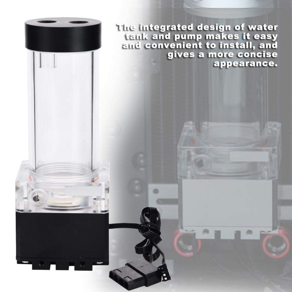 Pump/Reservoir Combo,800L/H Pc Water Cooling Integrated Mute,G 1/4'' Thread Port Pc Cpu Water Cooling System Heat Exchanger Tool