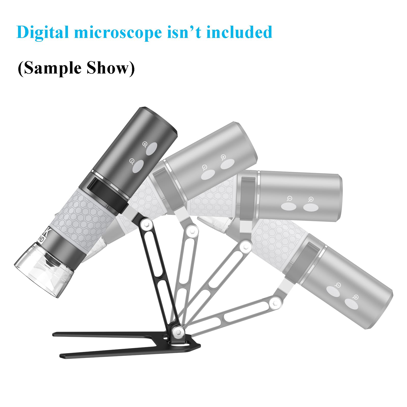 Aluminum Alloy Simple Bracket Stand For Usb Microscope And Wifi Microscope, Cainda Small Metal Bracket Lightweight Durrable And